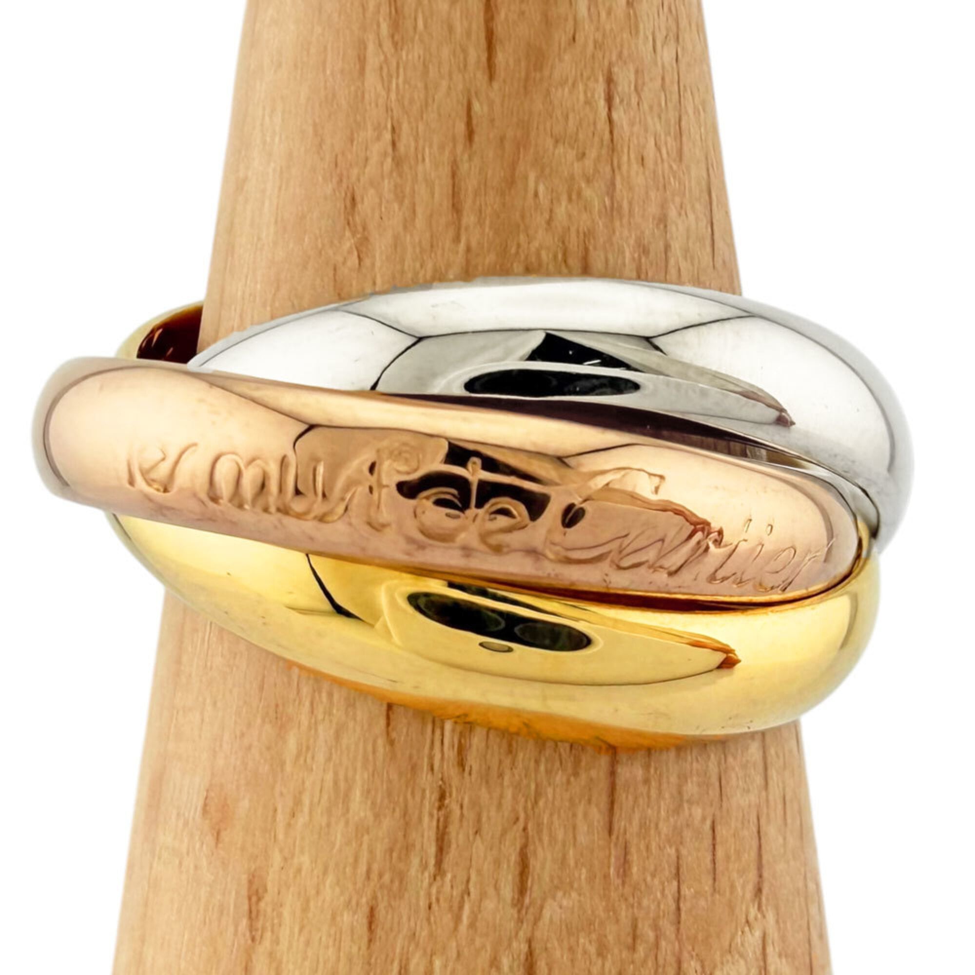 Cartier Trinity Ring, 18K Yellow Gold, Women\'s, Pre-owned.