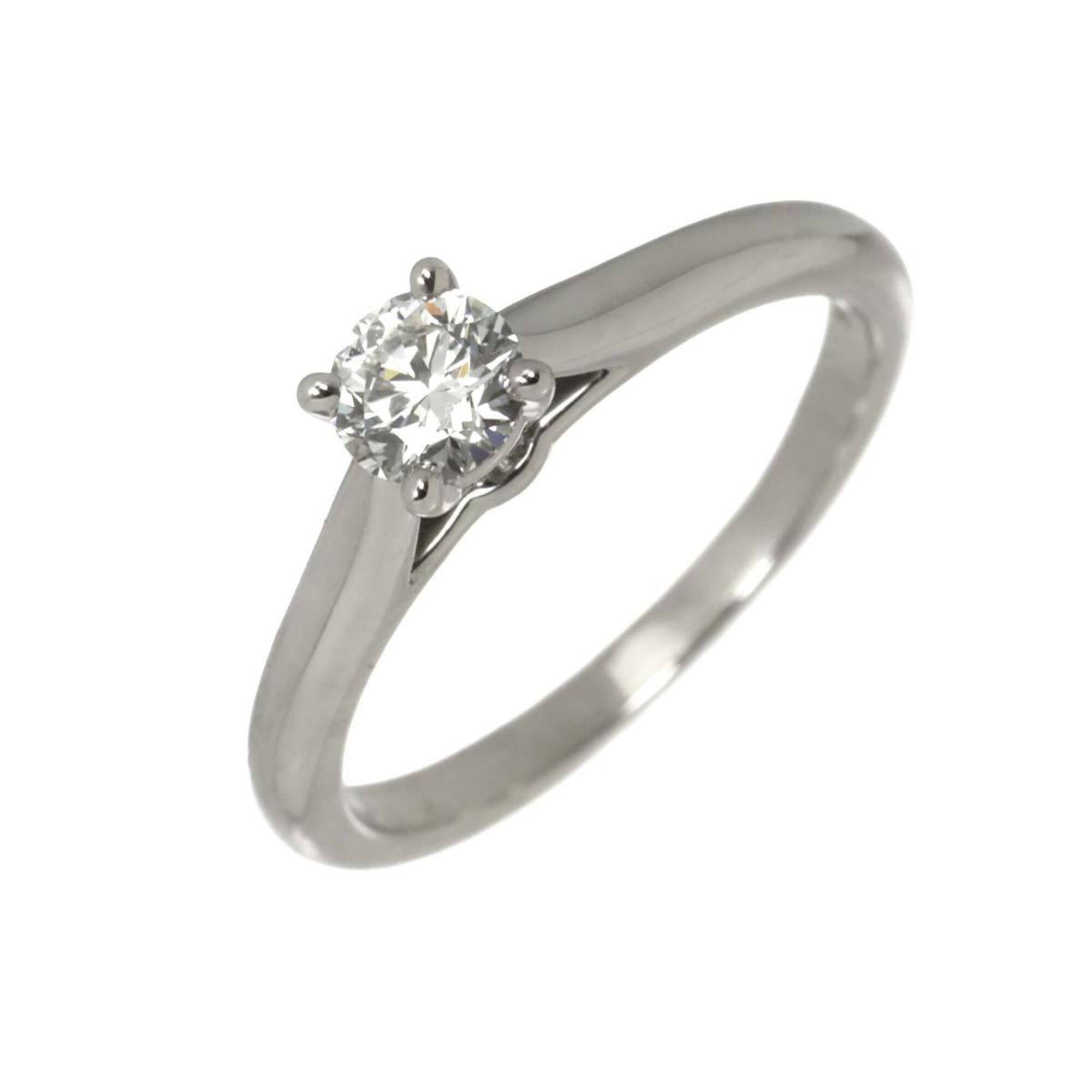 Cartier Solitaire Diamond Ring, 0.30ct F VVS2 3EX, Size 48, Platinum.