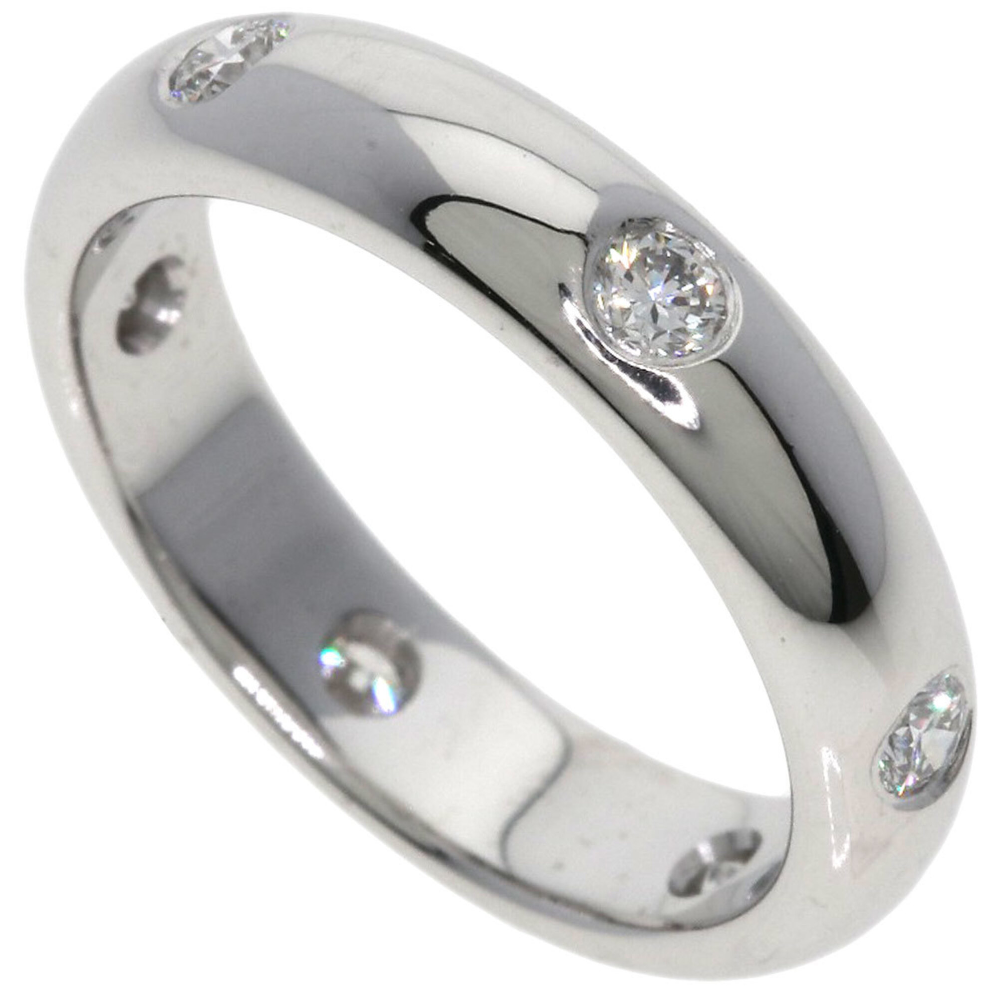 Cartier Stella Ring Diamond #48 18K White Gold Women\'s CARTIER