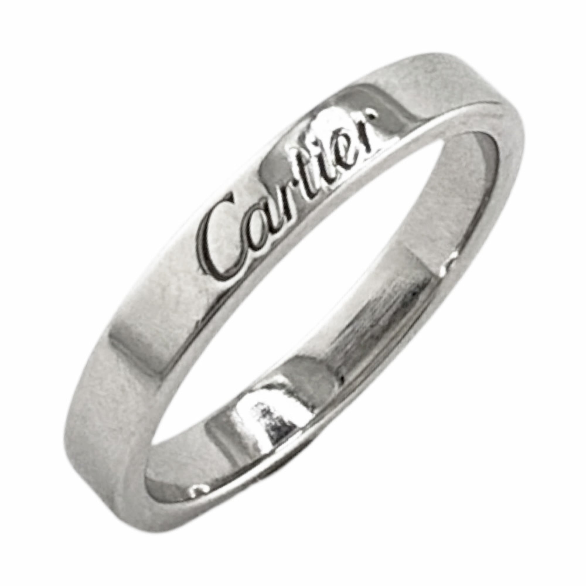 Cartier C de Wedding Ring, 1 Pt950 Platinum, Women\'s CARTIER