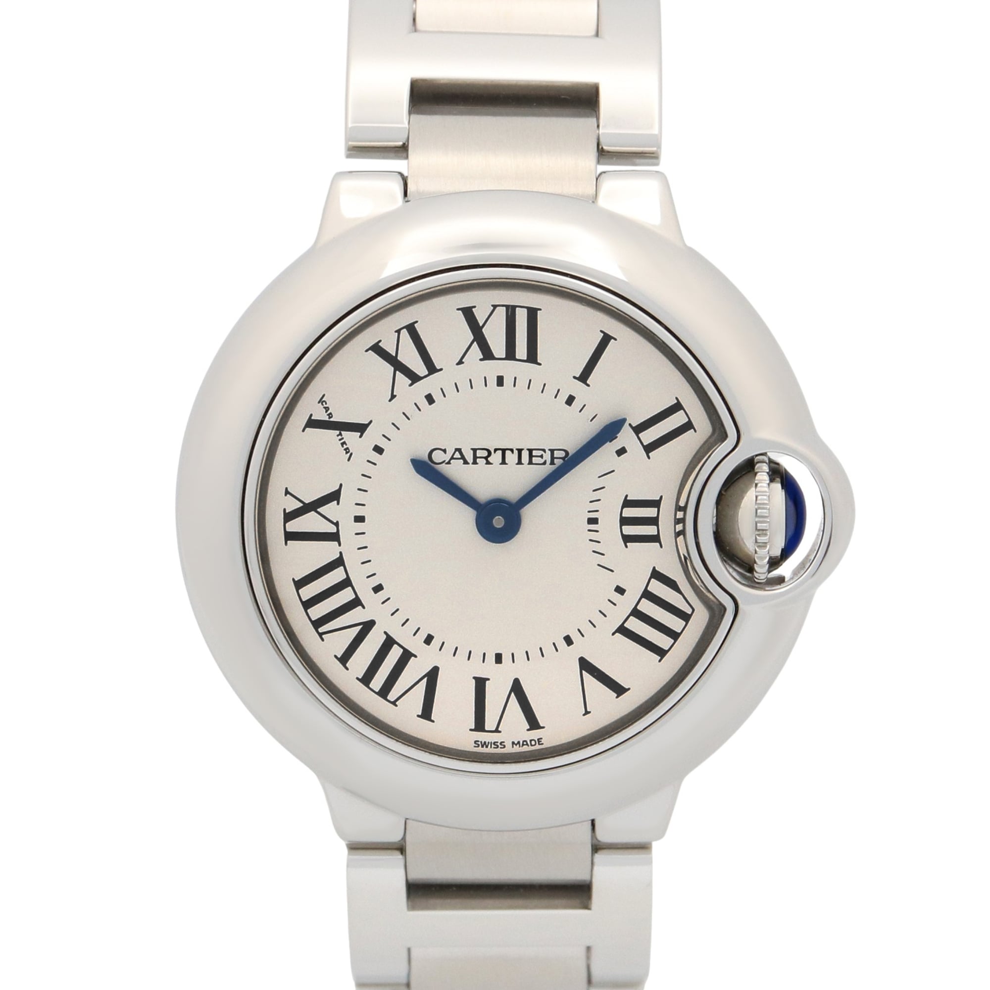 Cartier Ballon Bleu SM Watch, Stainless Steel, Ladies, Silver Tone, W69010Z4