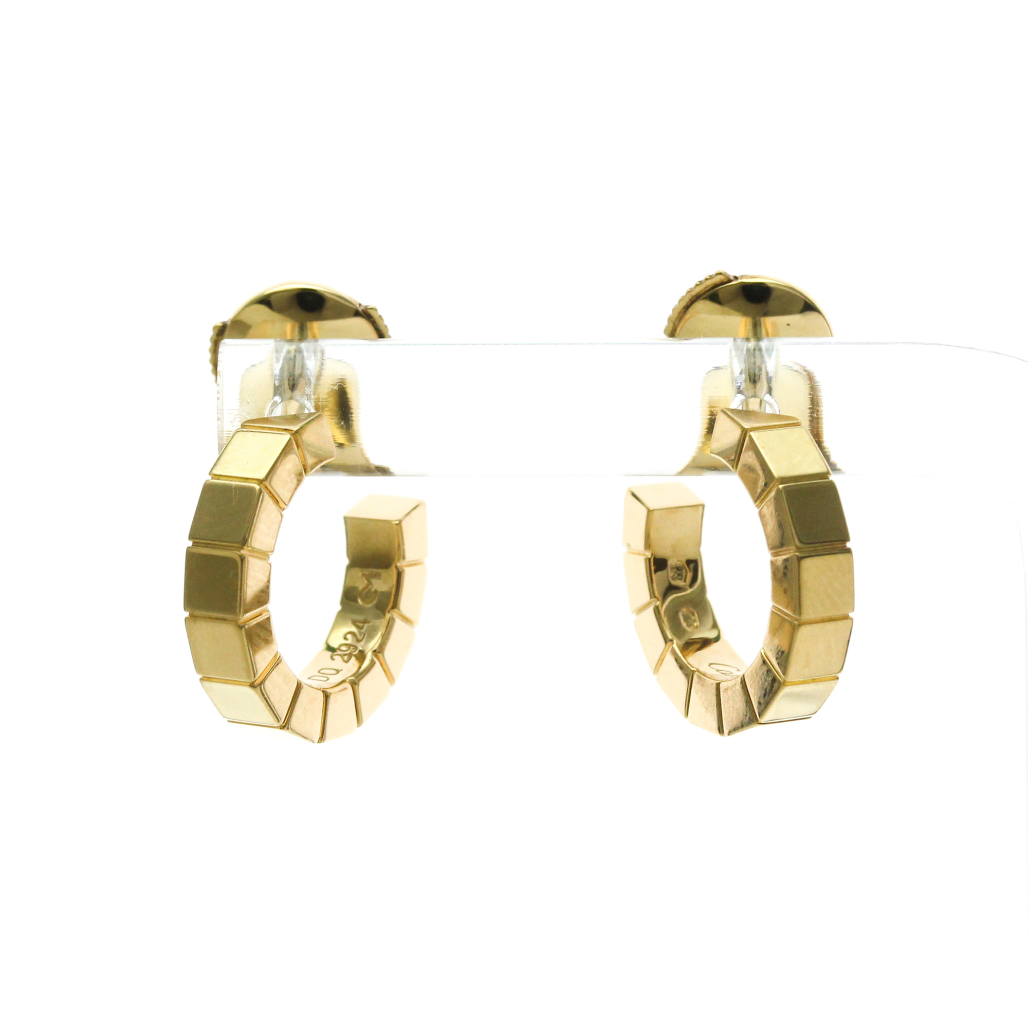 Cartier Lanieres Earrings No Stone Yellow Gold (18K) Half Hoop Earrings Gold