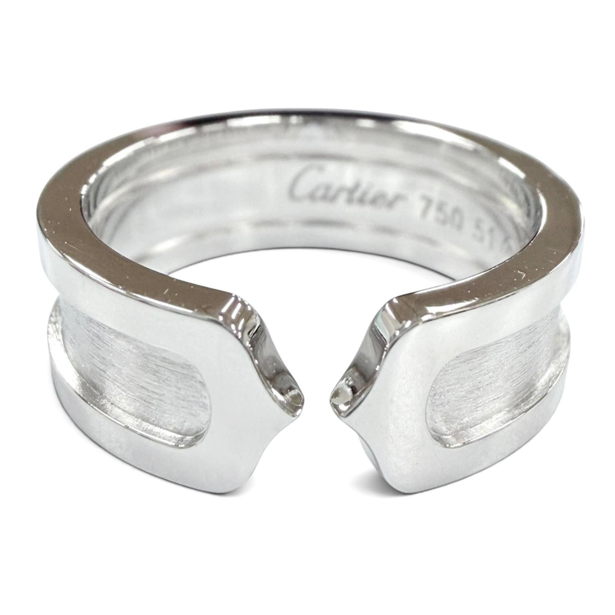 Cartier CD2544 B4040558 C2 Ring, 750 (WG), White Gold, Size 51, Weight 7.72g, Women\'s, with Box and
