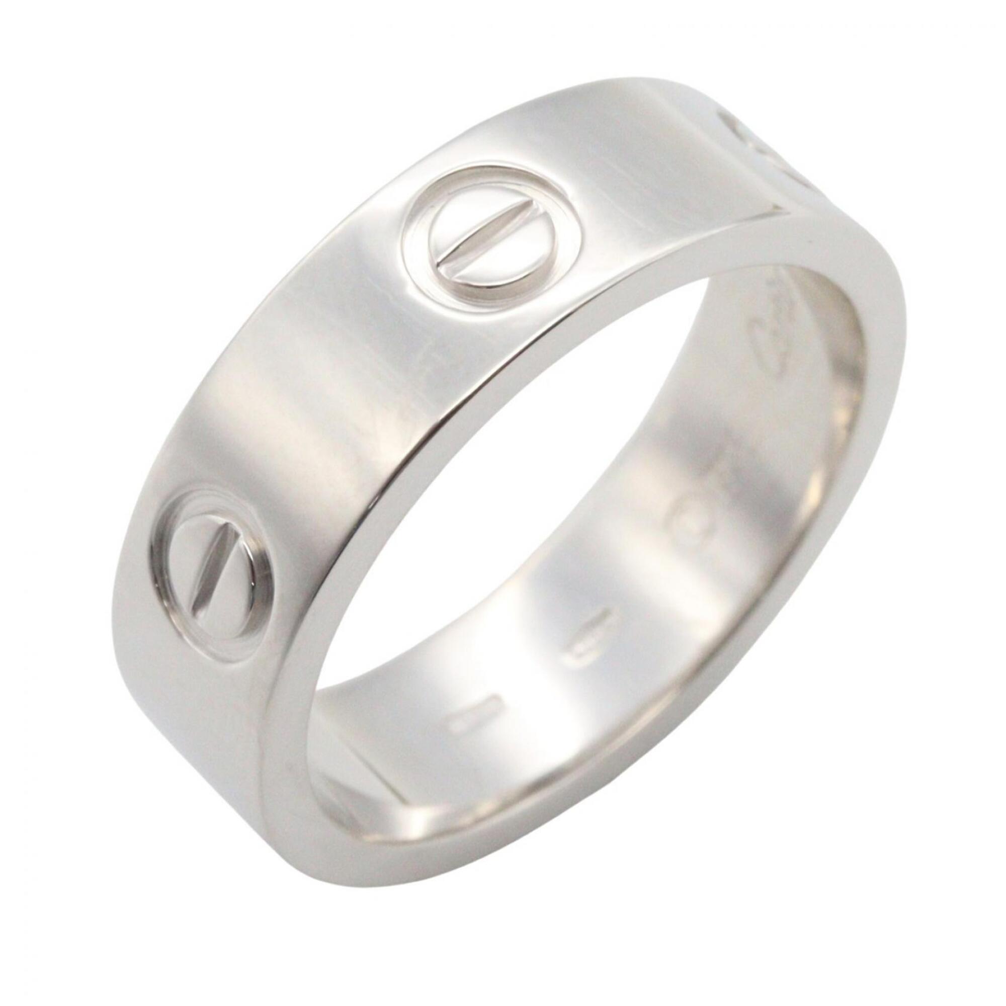 Cartier Love Ring, 18K White Gold (18KWG), Silver Tone, B4084700 (Men\'s/Women\'s)