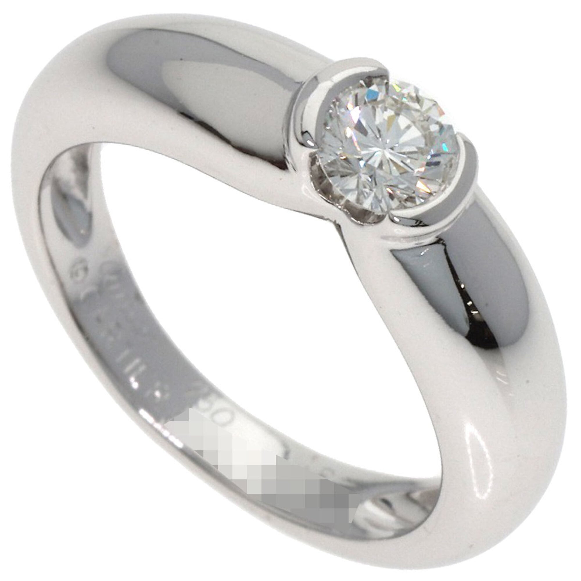Cartier Cherie Ring, Diamond, Size #48, 18K White Gold, Women\'s CARTIER