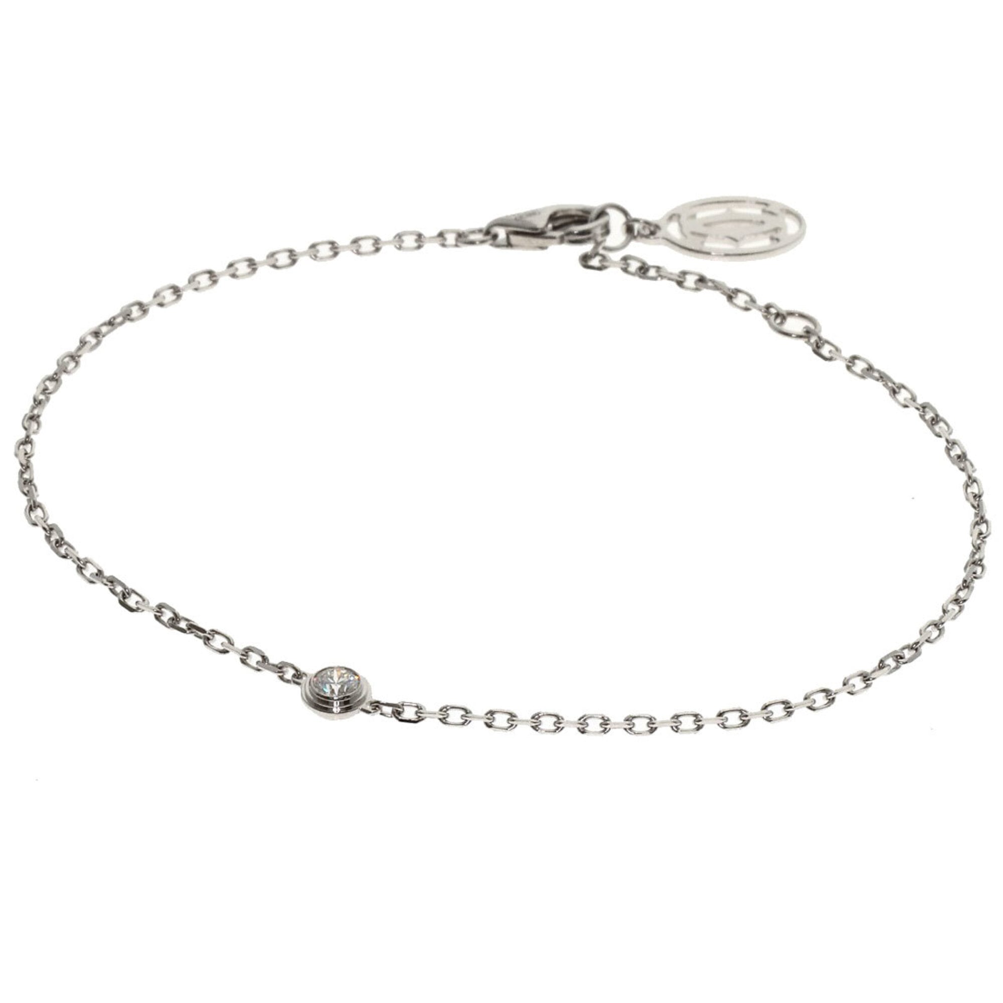 Cartier Damour Diamants LŽgers SM Diamond Bracelet 18K White Gold Women\'s CARTIER