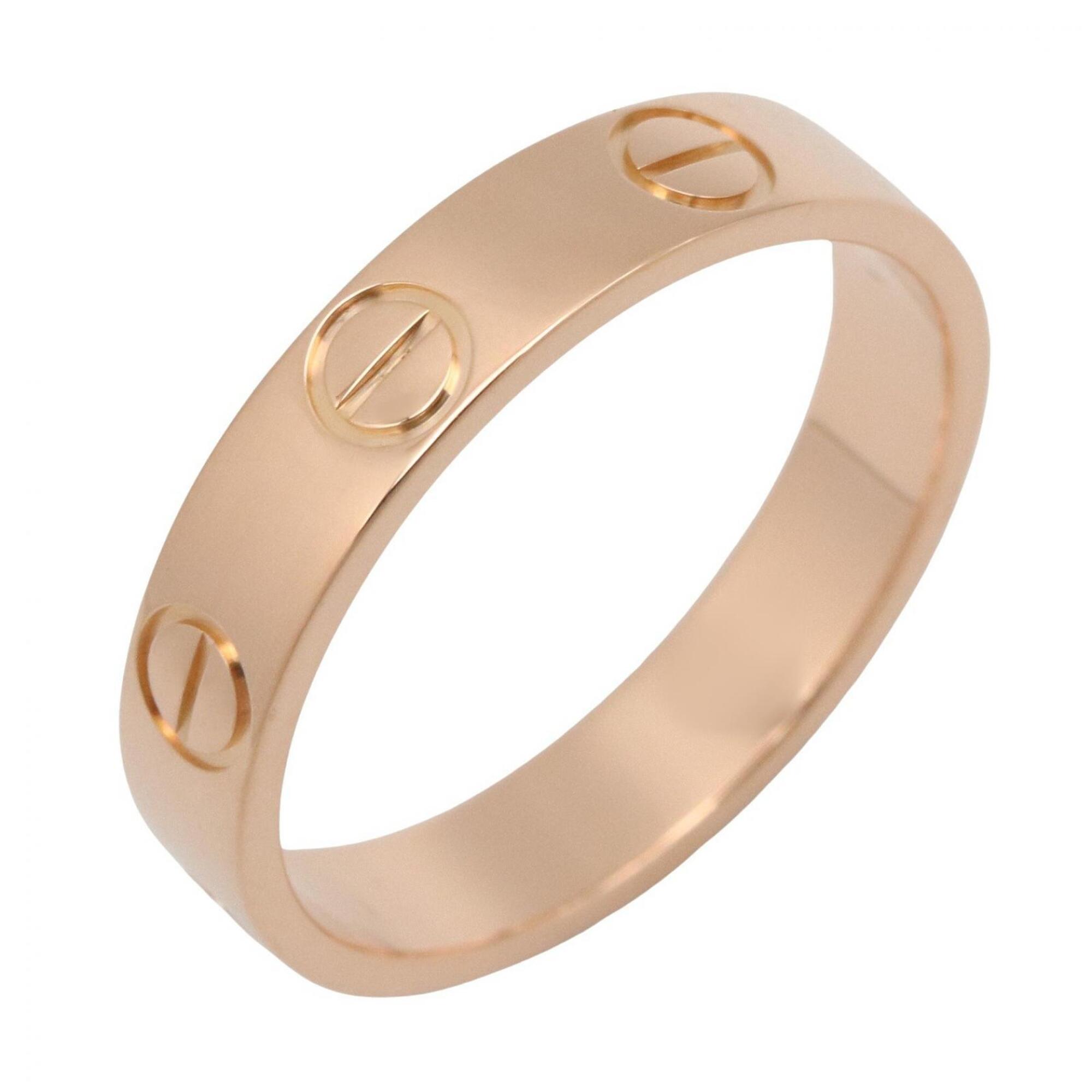 Cartier Mini Love Ring, 18K Pink Gold (PG), Men\'s/Women\'s, Tone, B74085248