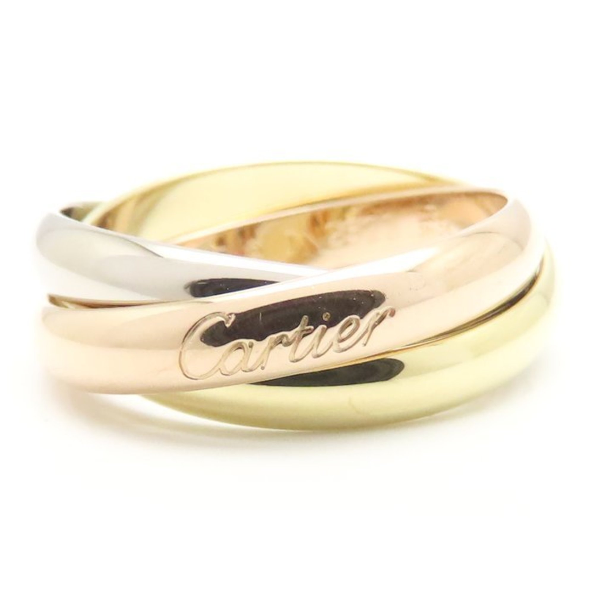 CARTIER Trinity Ring, Size #57, 18K Three-Color Gold, Women\'s, B4234200 295228