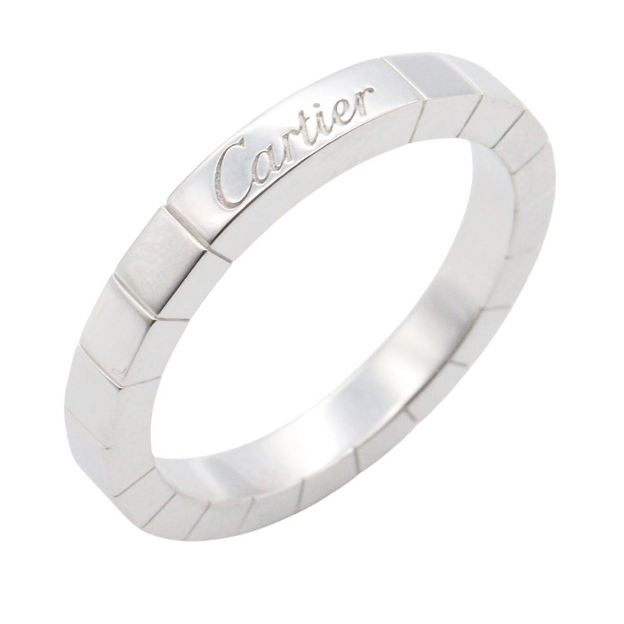 Cartier Lanieres Ring, 18K White Gold (18KWG), Women\'s, Silver Tone, B4045055