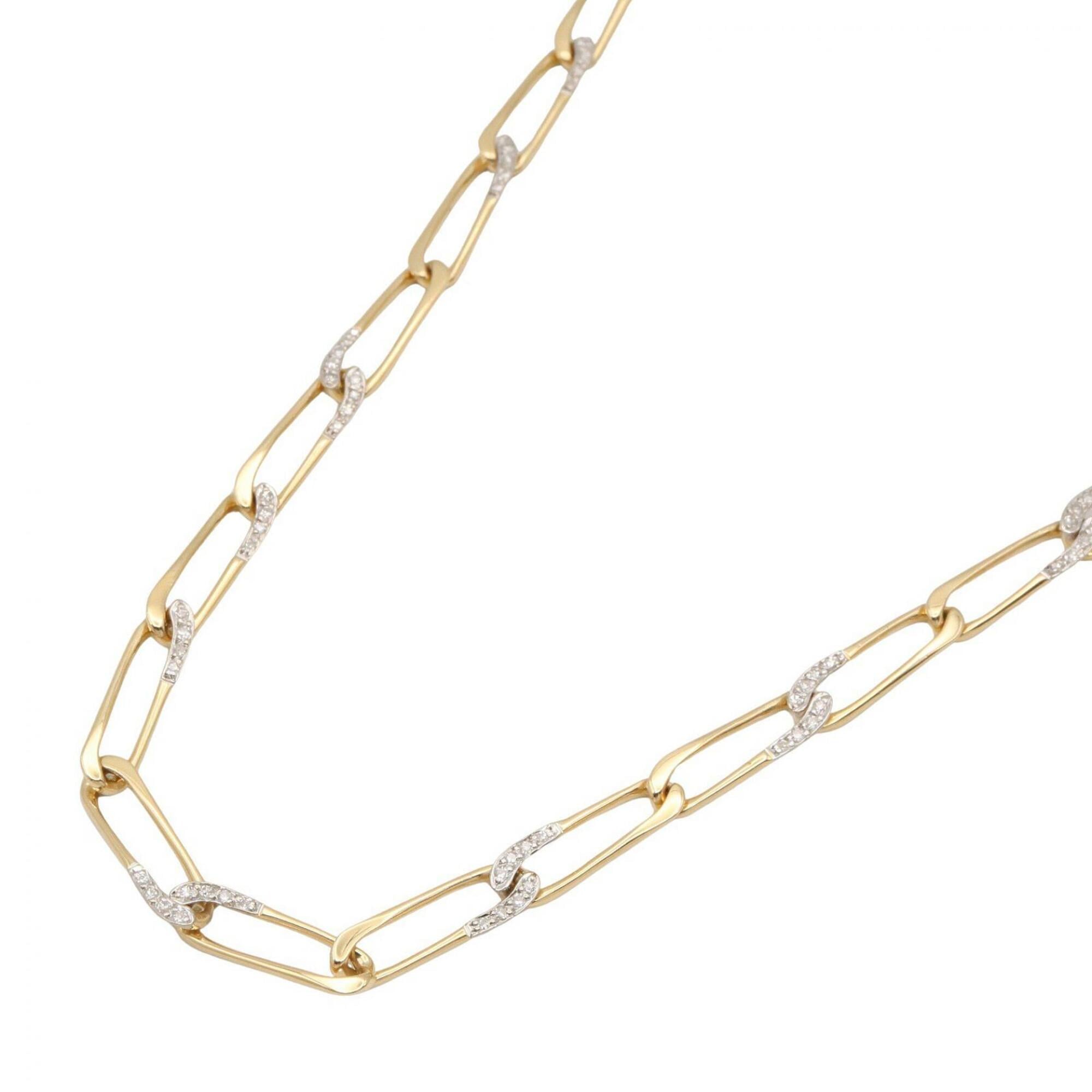 Cartier diamond necklace, 18K (yellow gold) jewelry, women\'s, clear/gold tones.