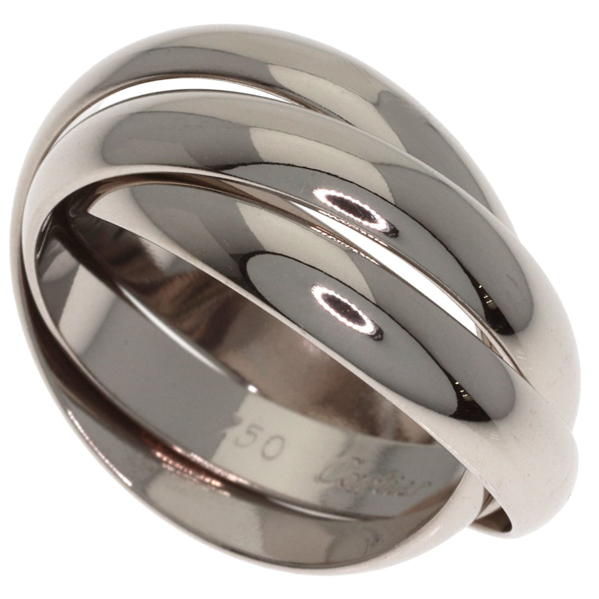 Cartier Trinity #50 Ring, 18K White Gold, Women\'s, CARTIER