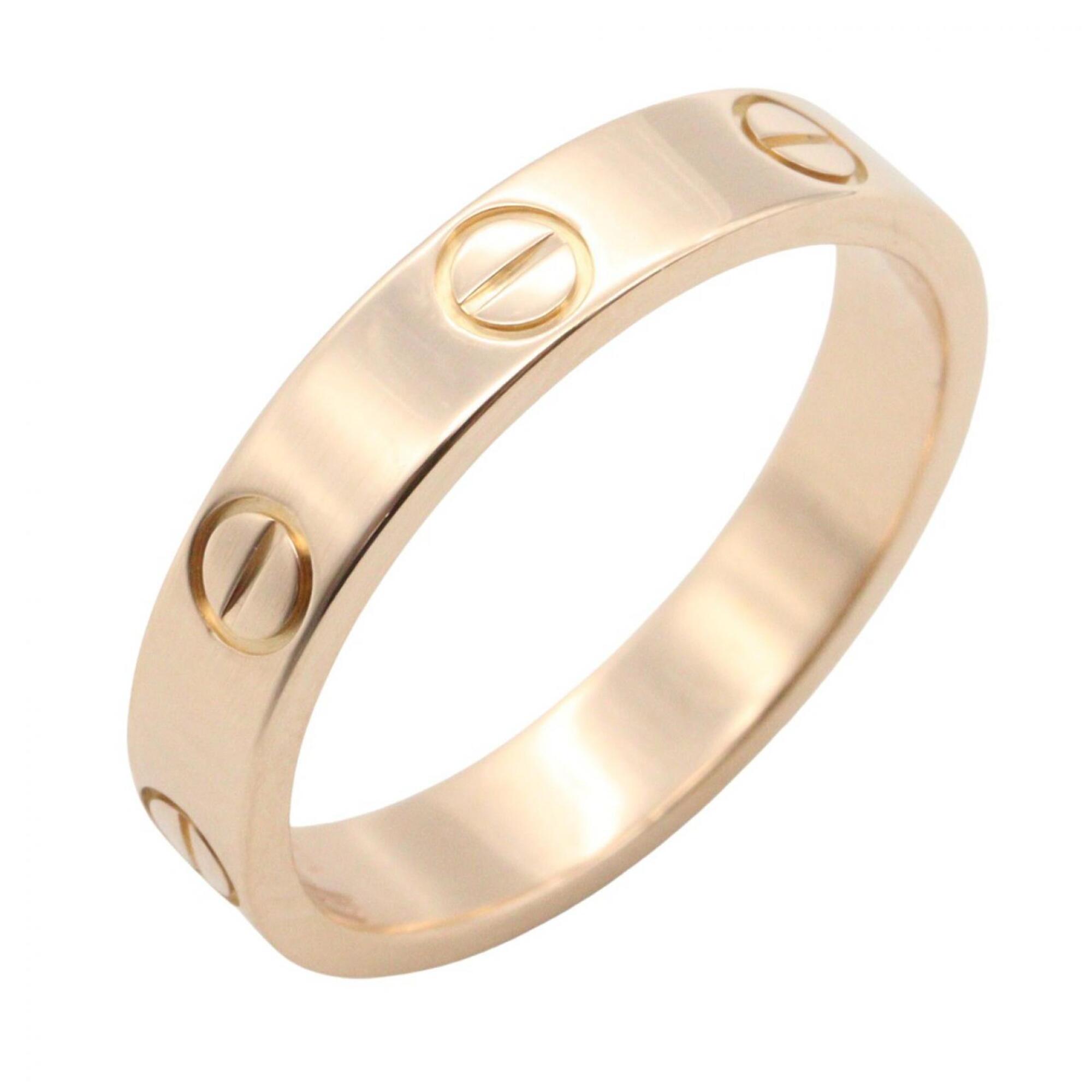 Cartier Mini Love Ring, 18K Pink Gold (PG), Men\'s/Women\'s, Tone, B4085200