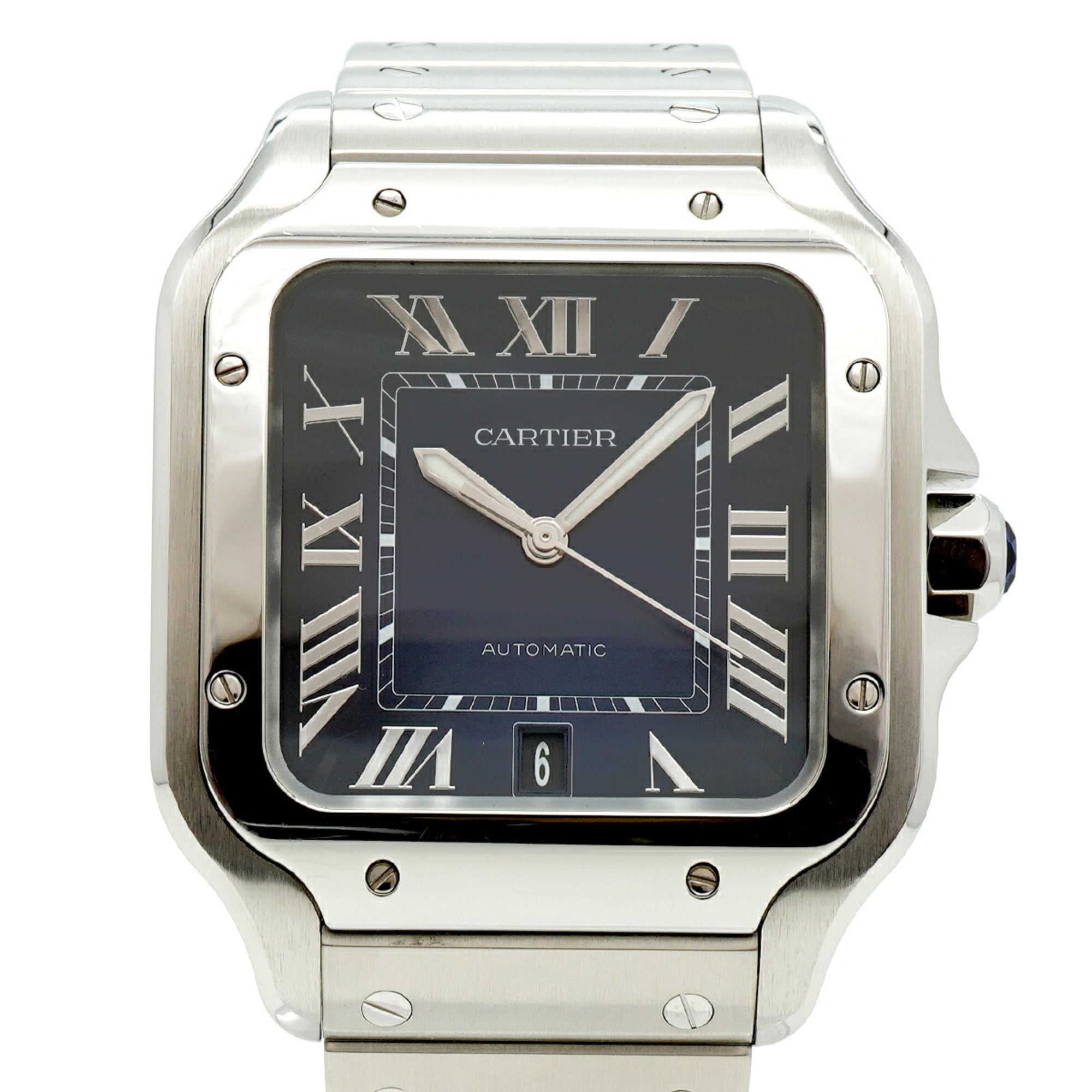 Cartier Santos de LM WSSA0030 Blue Dial Men\'s Watch