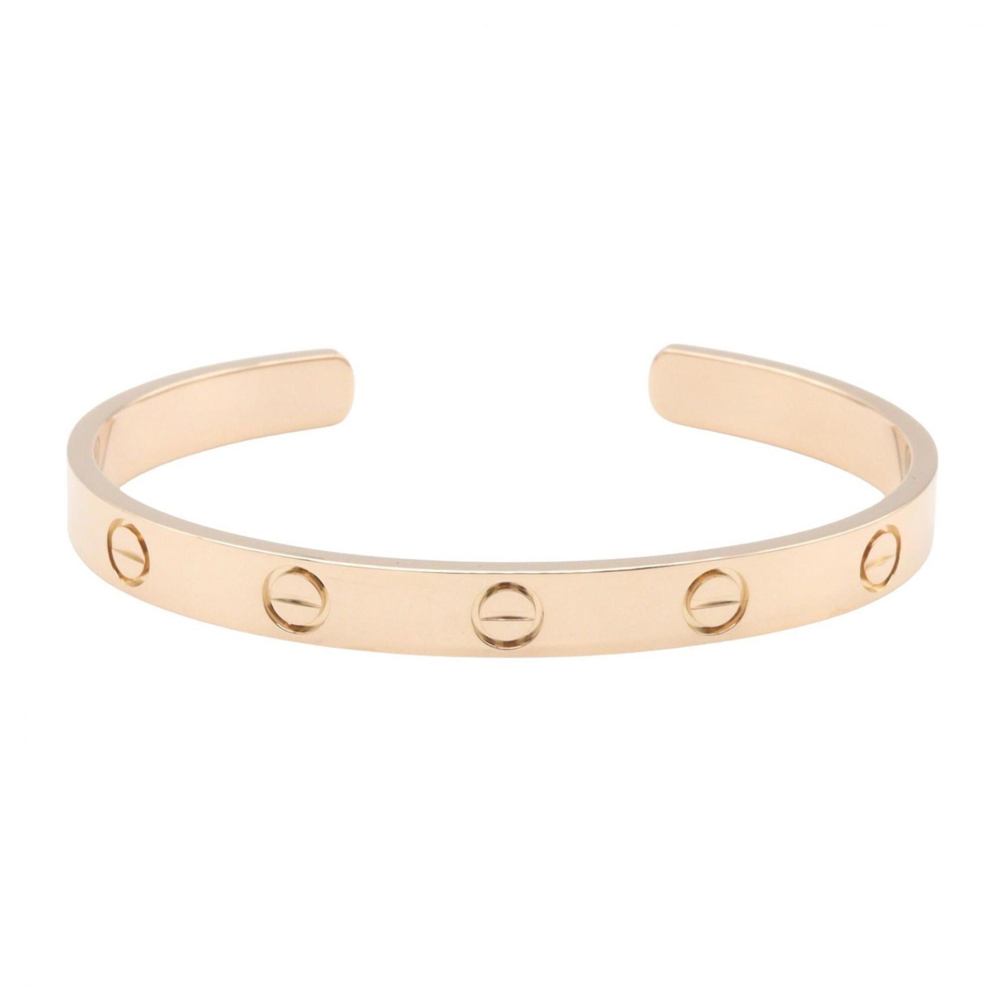 Cartier Open Love Bracelet, 18K Pink Gold (PG), Women\'s Gold-Tone Bracelet.