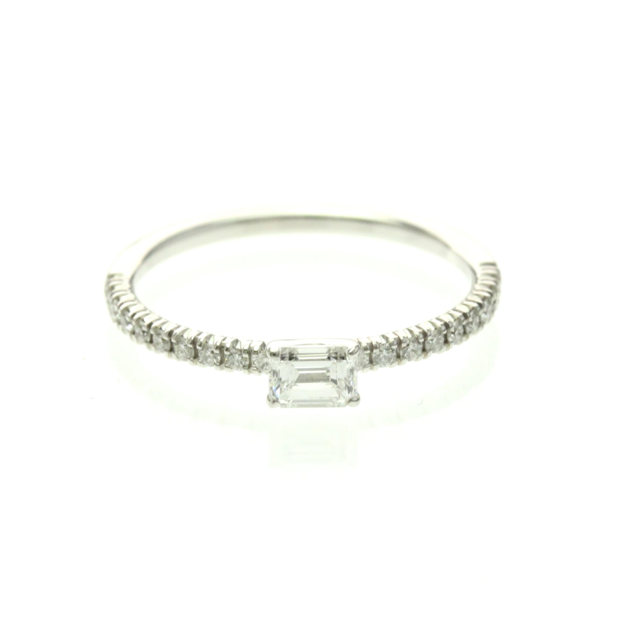 Cartier Ethancel Diamond Ring Platinum Fashion Diamond Band Ring Silver