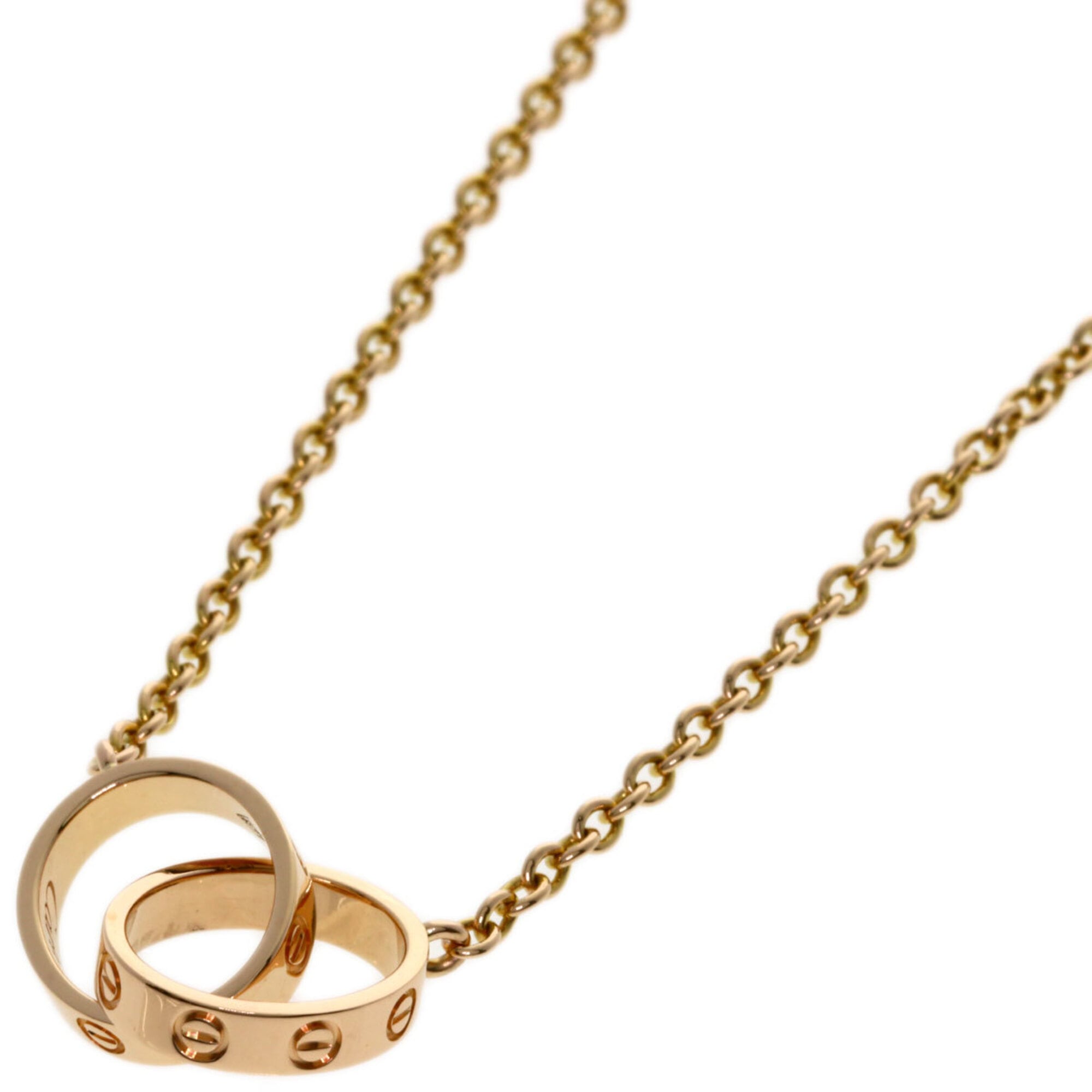 Cartier Mini Love Necklace 18K Pink Gold Women\'s CARTIER