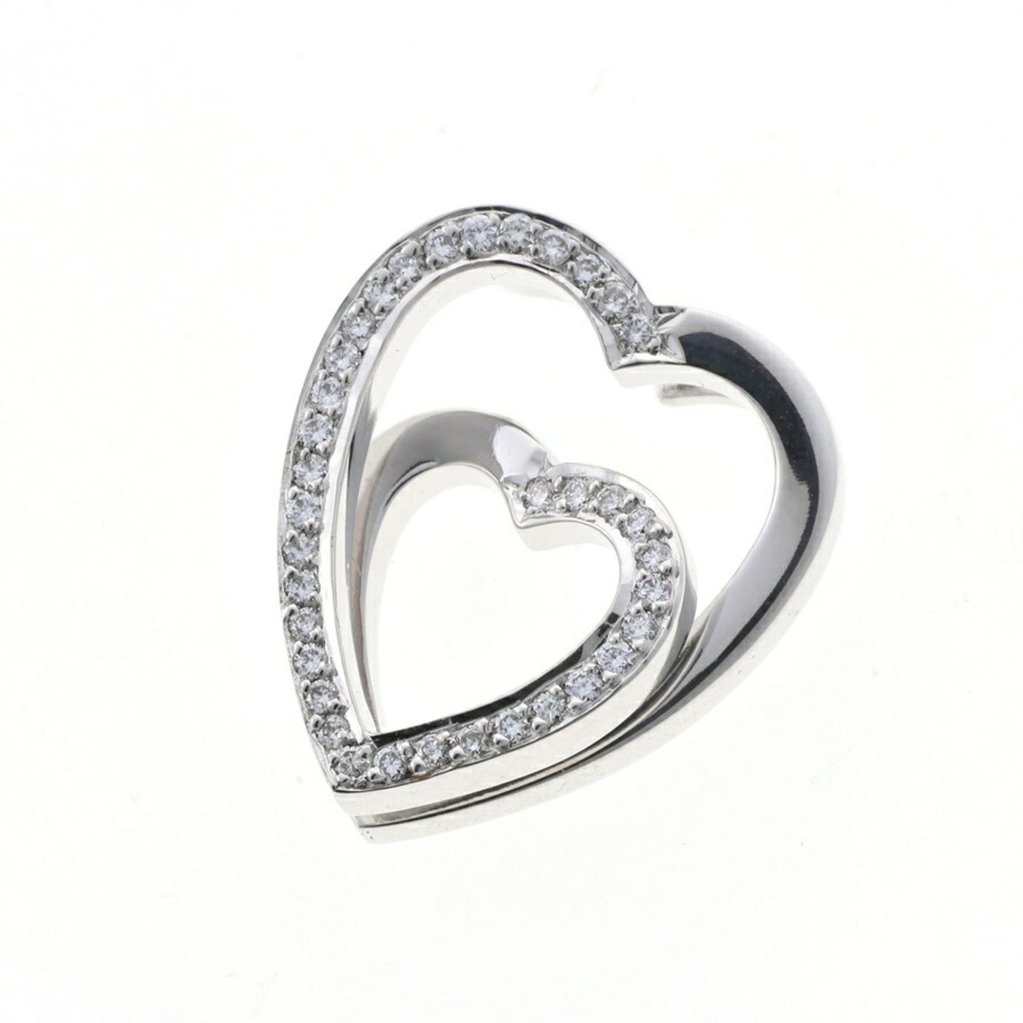 Cartier Interlaced Heart Pendant 18KWG Diamond 20251121
