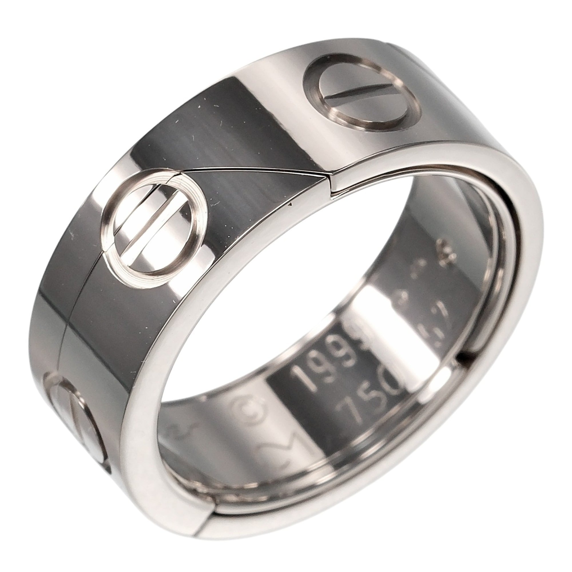 Cartier Astro Love Ring, Size 12, 18K White Gold, Approx. 12.95g