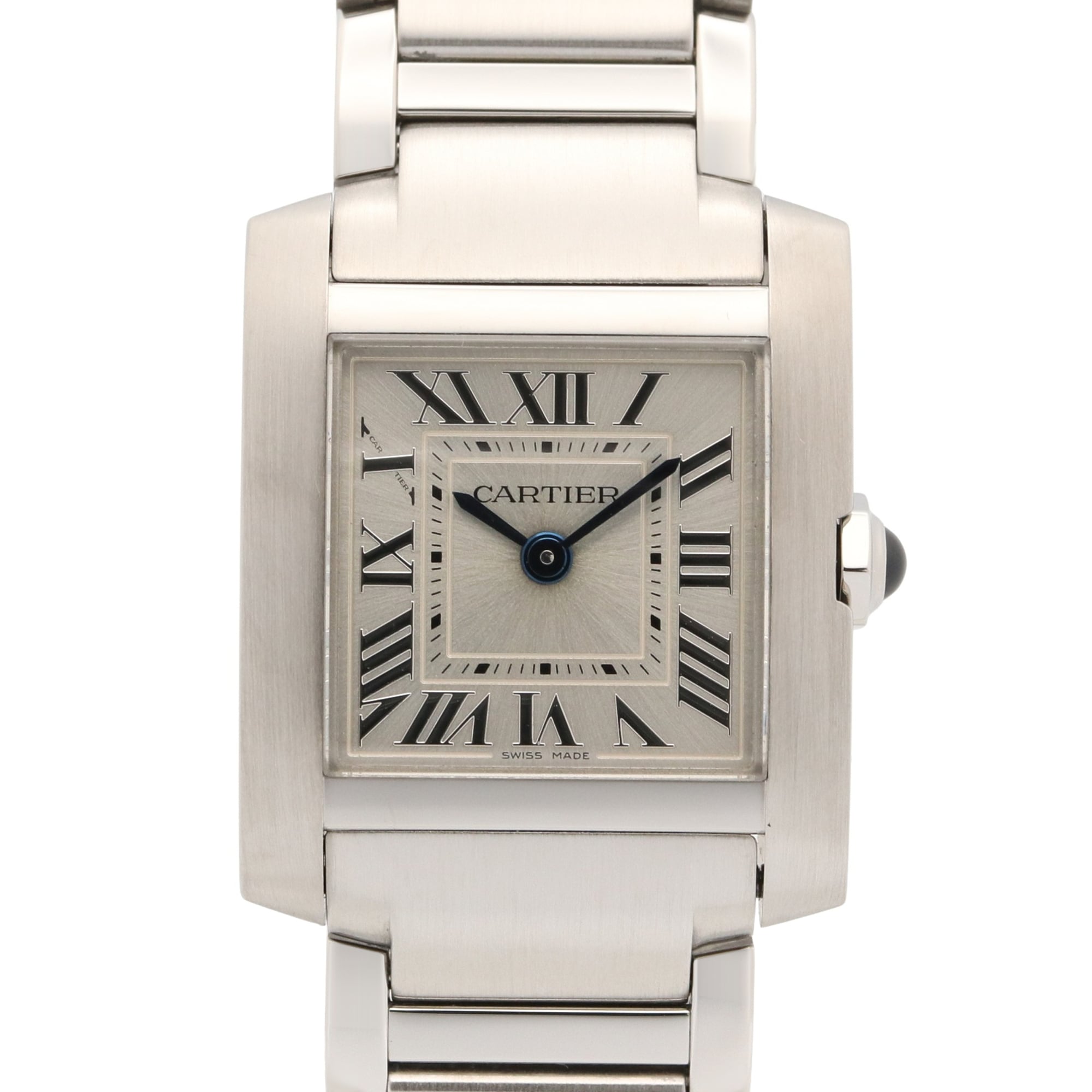 Cartier Tank Franaise SM Watch, Stainless Steel, Ladies, Silver Tone, WSTA0065