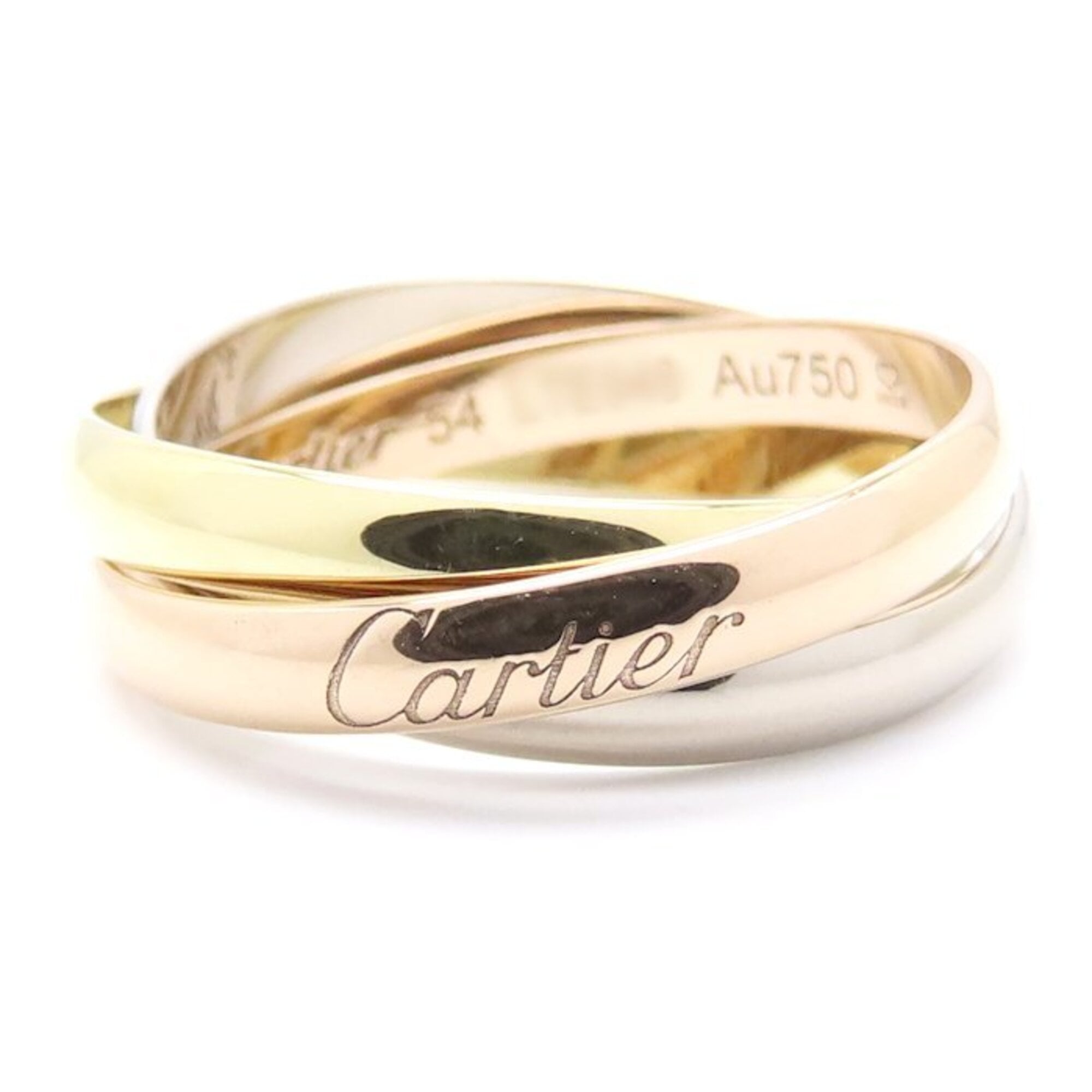 CARTIER Trinity Ring, Size #54, 18K Three-Color Gold, Women\'s, CRB4086100, ´296,000