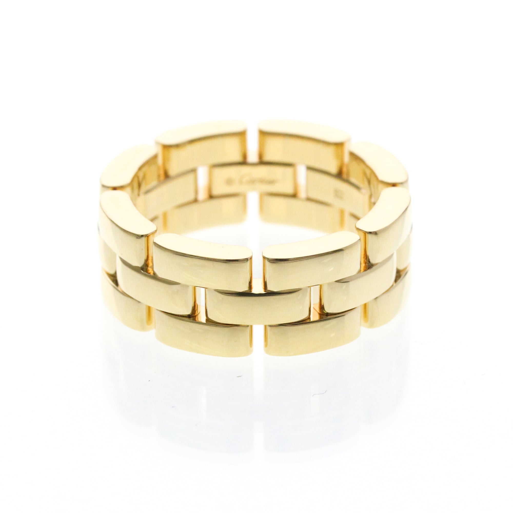Cartier Maillon Panthre Ring Yellow Gold (18K) Fashion No Stone Band Ring Gold