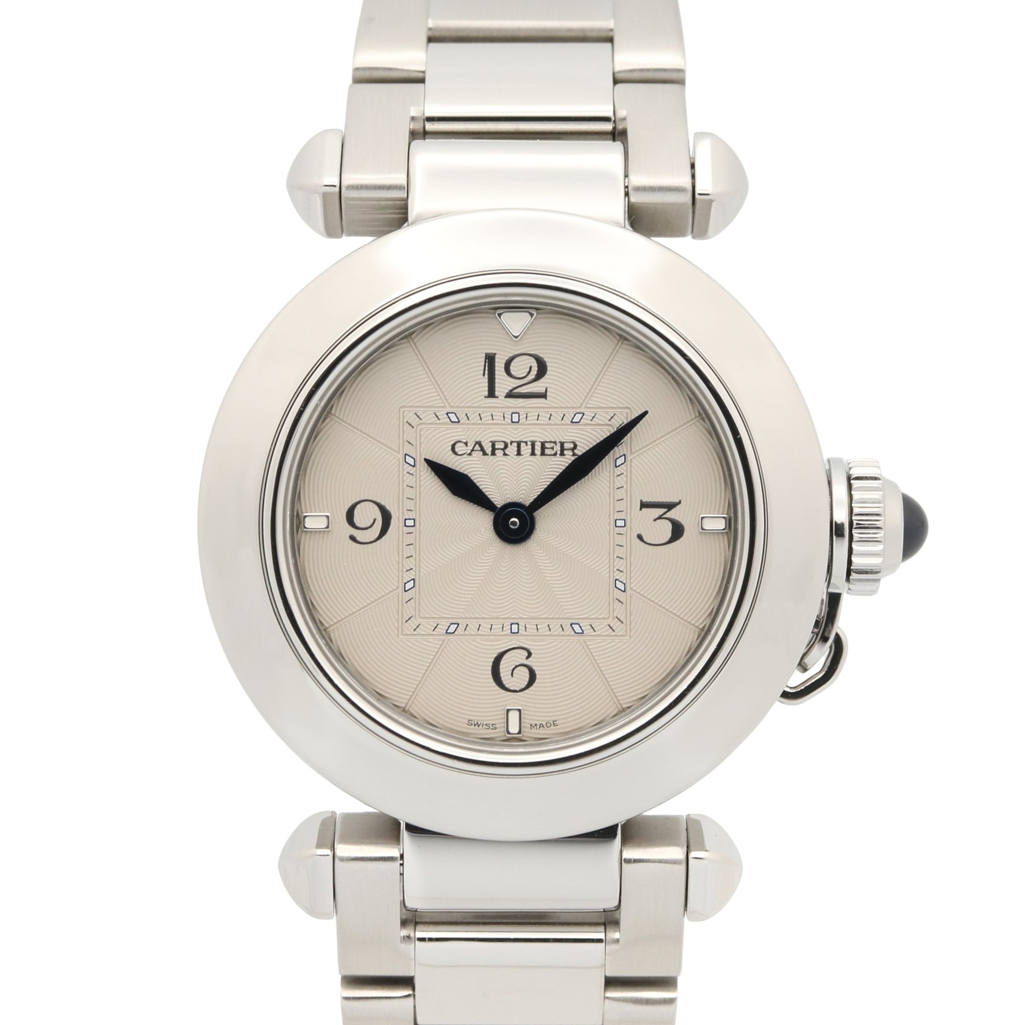 Cartier Pasha de Women\'s Stainless Steel Watch, Silver Tone, WSPA0021