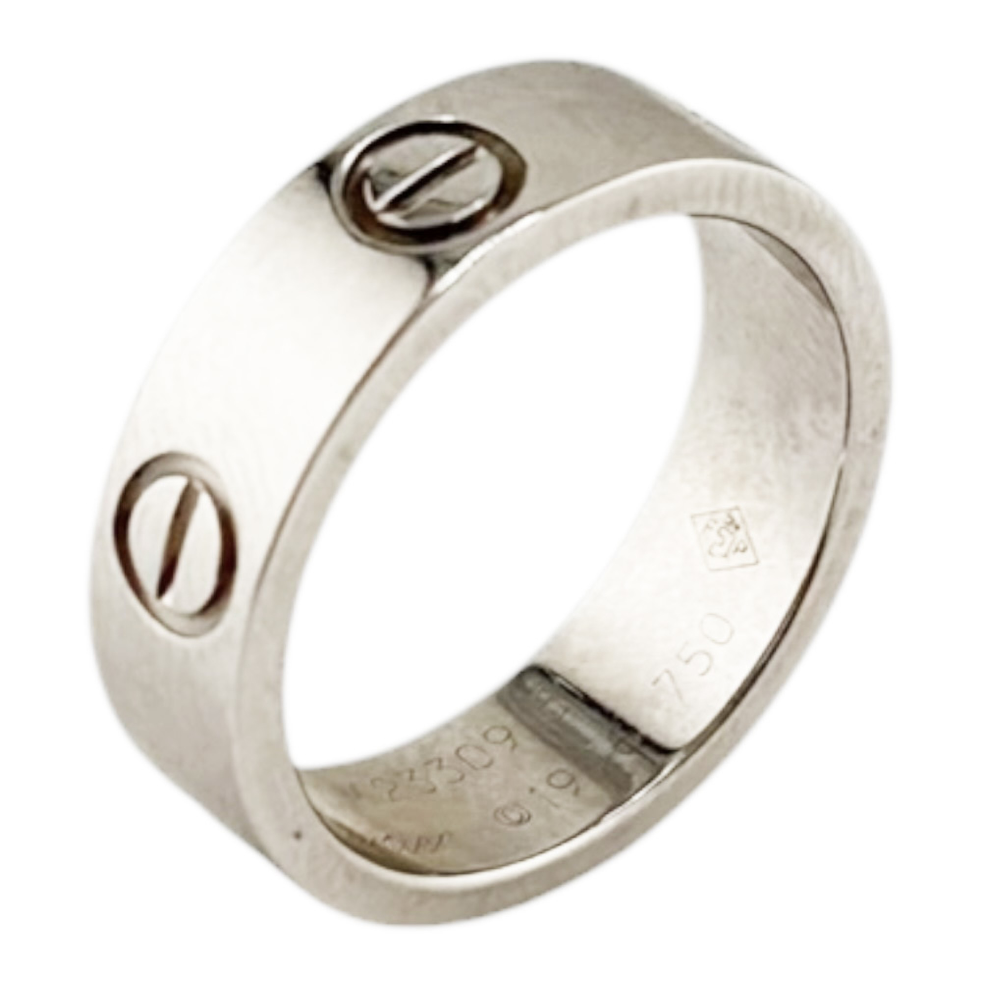 Cartier Love Ring, 18K White Gold, Women\'s, Pre-owned.