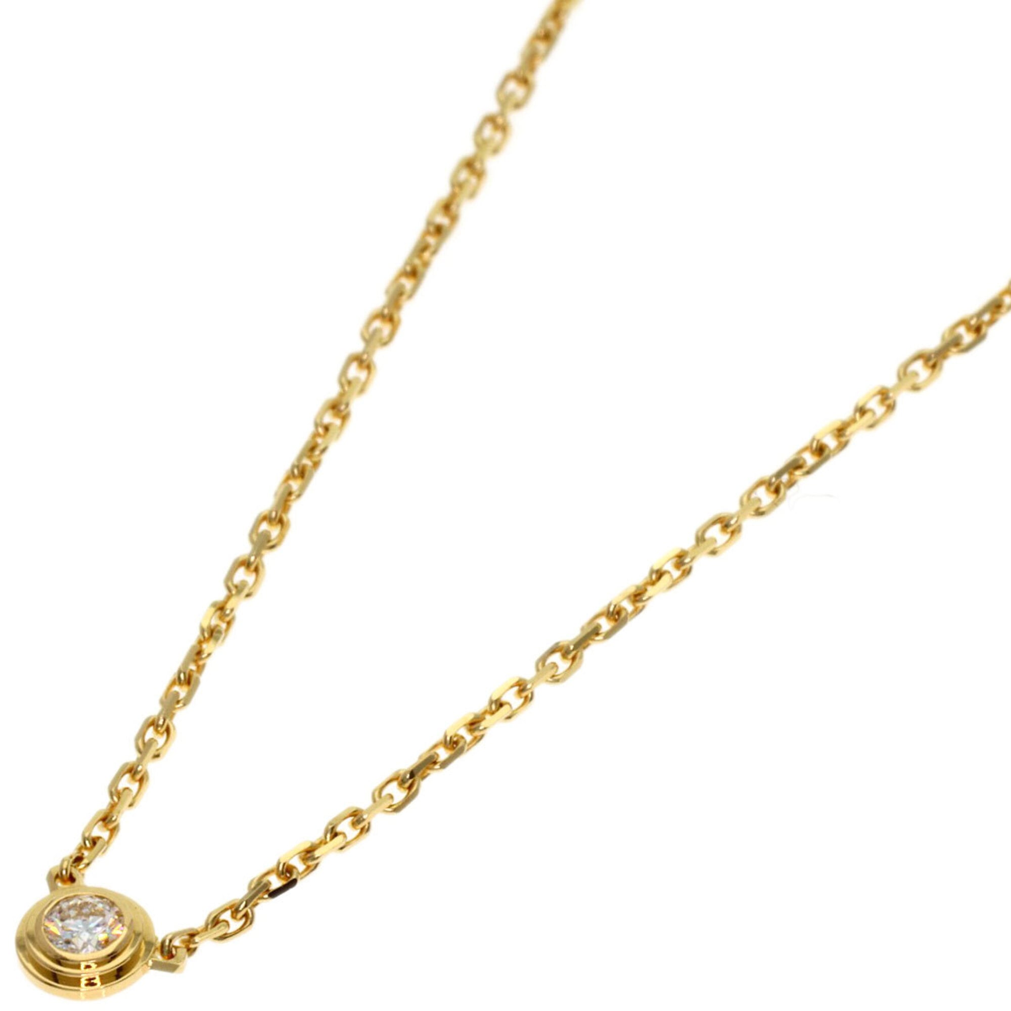 Cartier Damour Mini Diamond Necklace, 18K Yellow Gold, Women\'s (CARTIER)