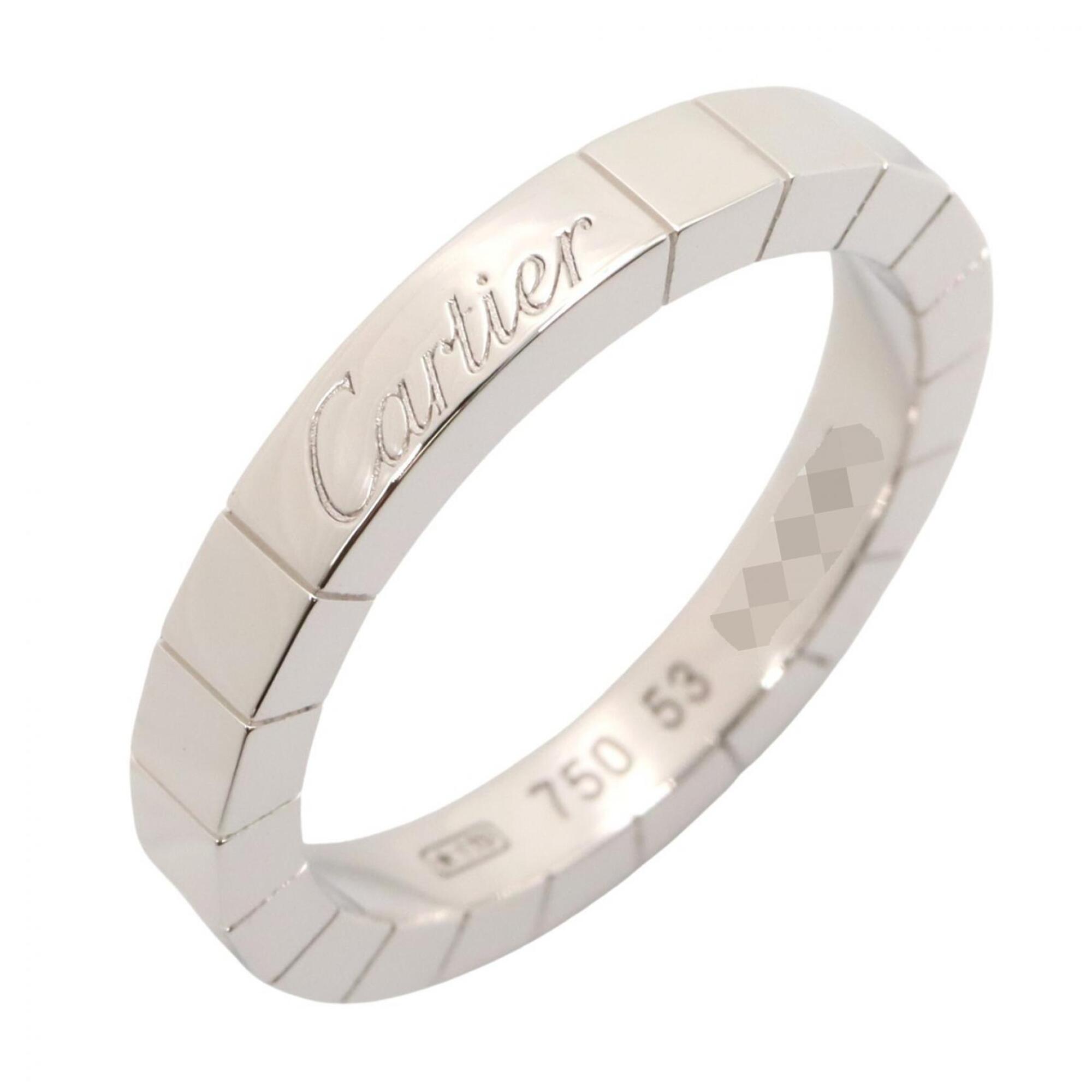 Cartier Lanieres Ring, 18K White Gold (18KWG), Women\'s, Silver Tone, B4045053