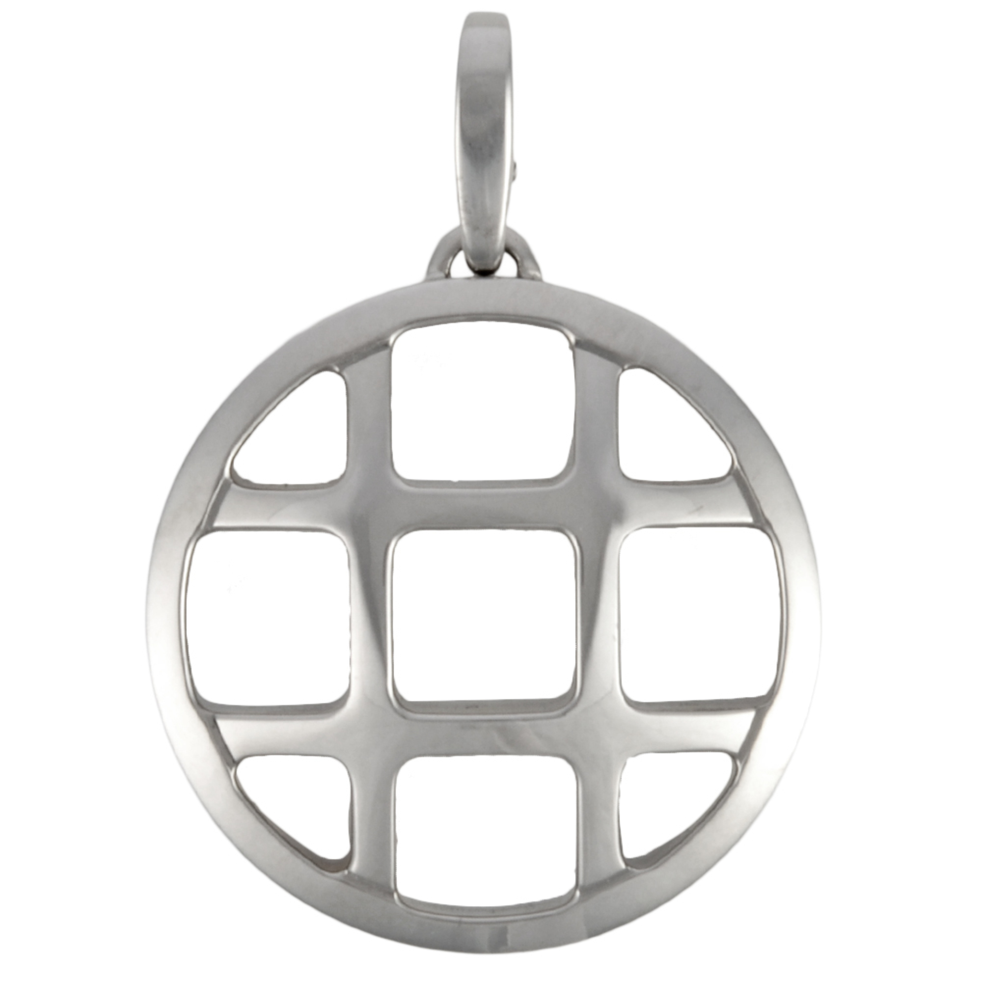 Cartier Pasha Grid Charm Pendant Top, 18K White Gold, 19.7g