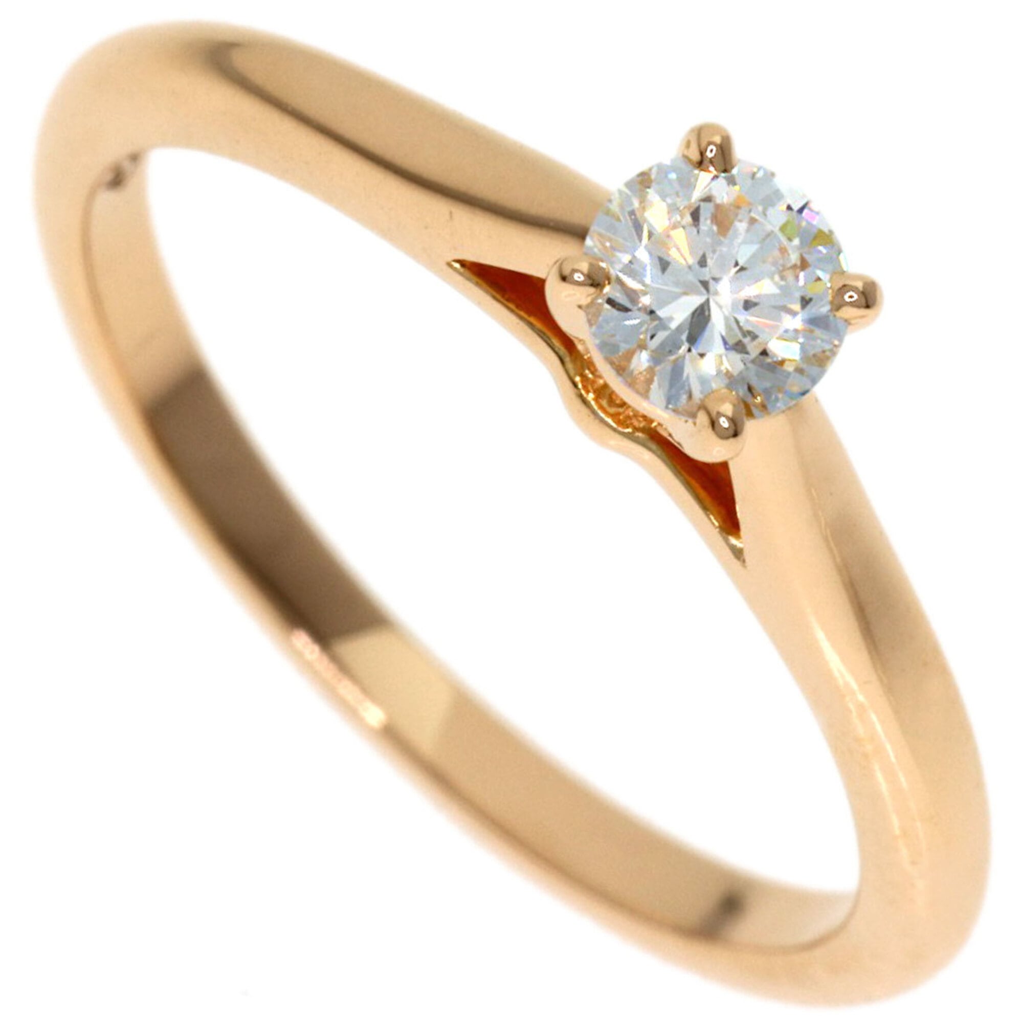 Cartier MK Corfil Diamond Ring #47, 18K Pink Gold, Women\'s.