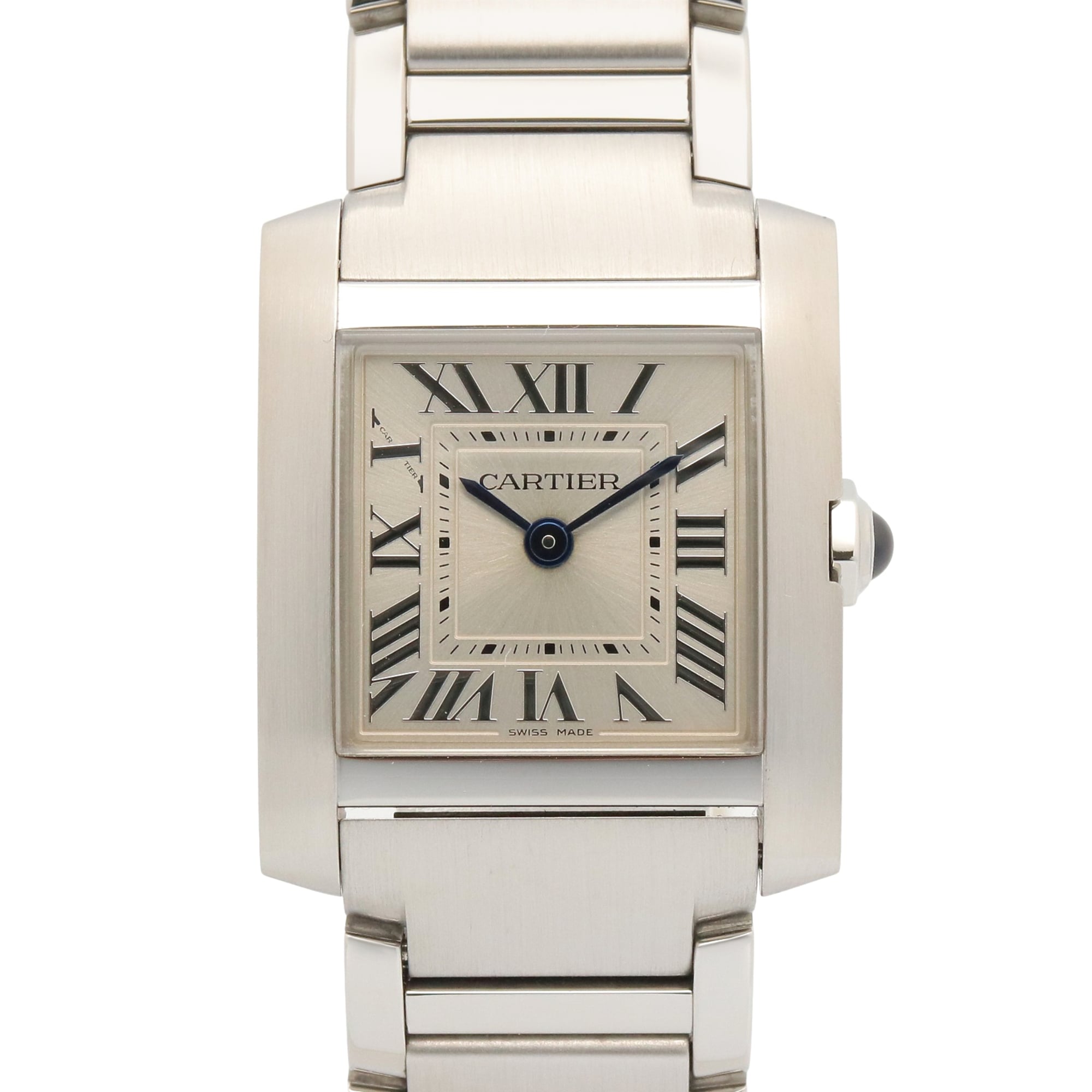Cartier Tank Franaise SM Watch, Stainless Steel, Ladies, Silver Tone, WSTA0065