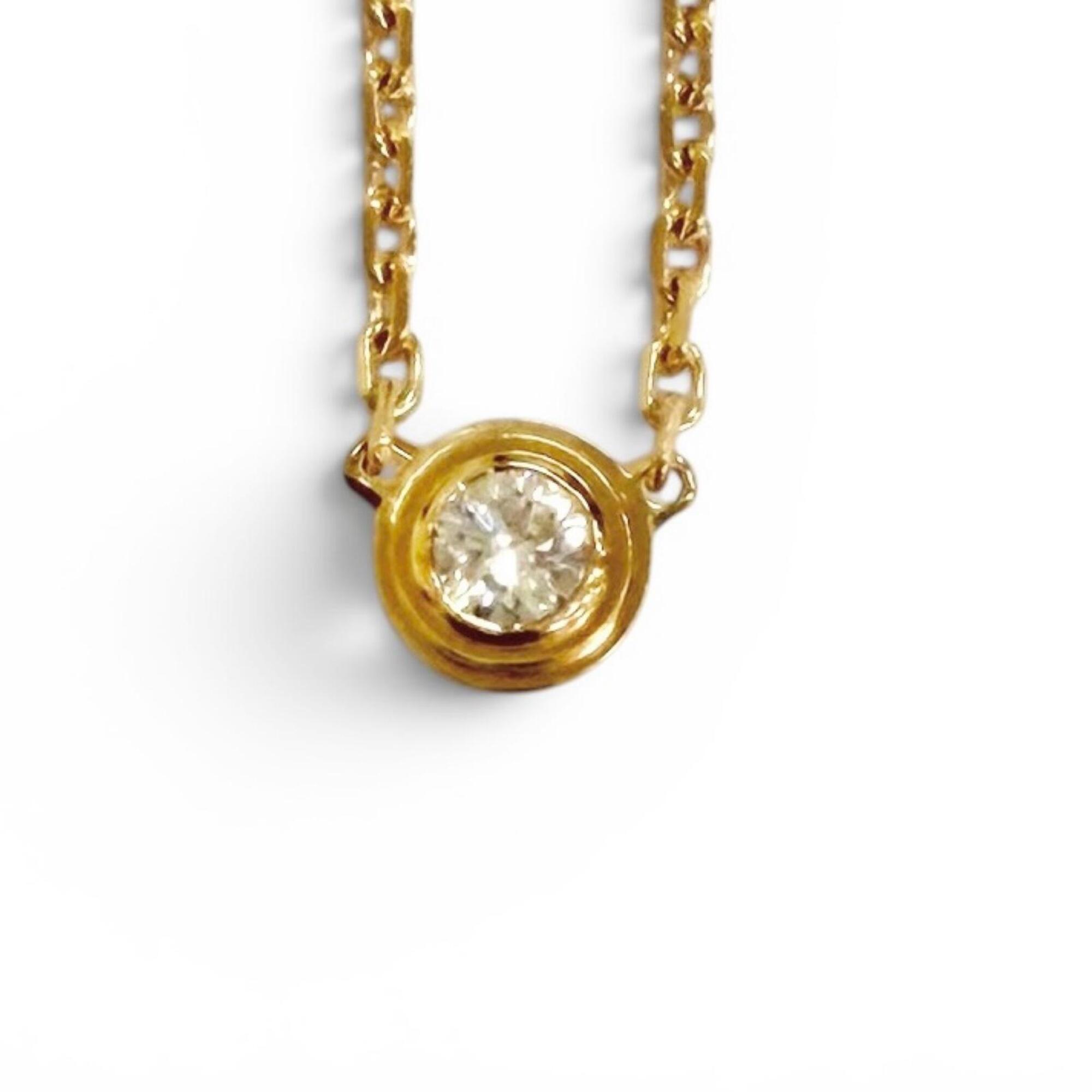 Cartier RSL390 Damour XS Diamond Necklace, 750 PG (Pink Gold), Weight 2.11g, Women\'s, Highly Recomm