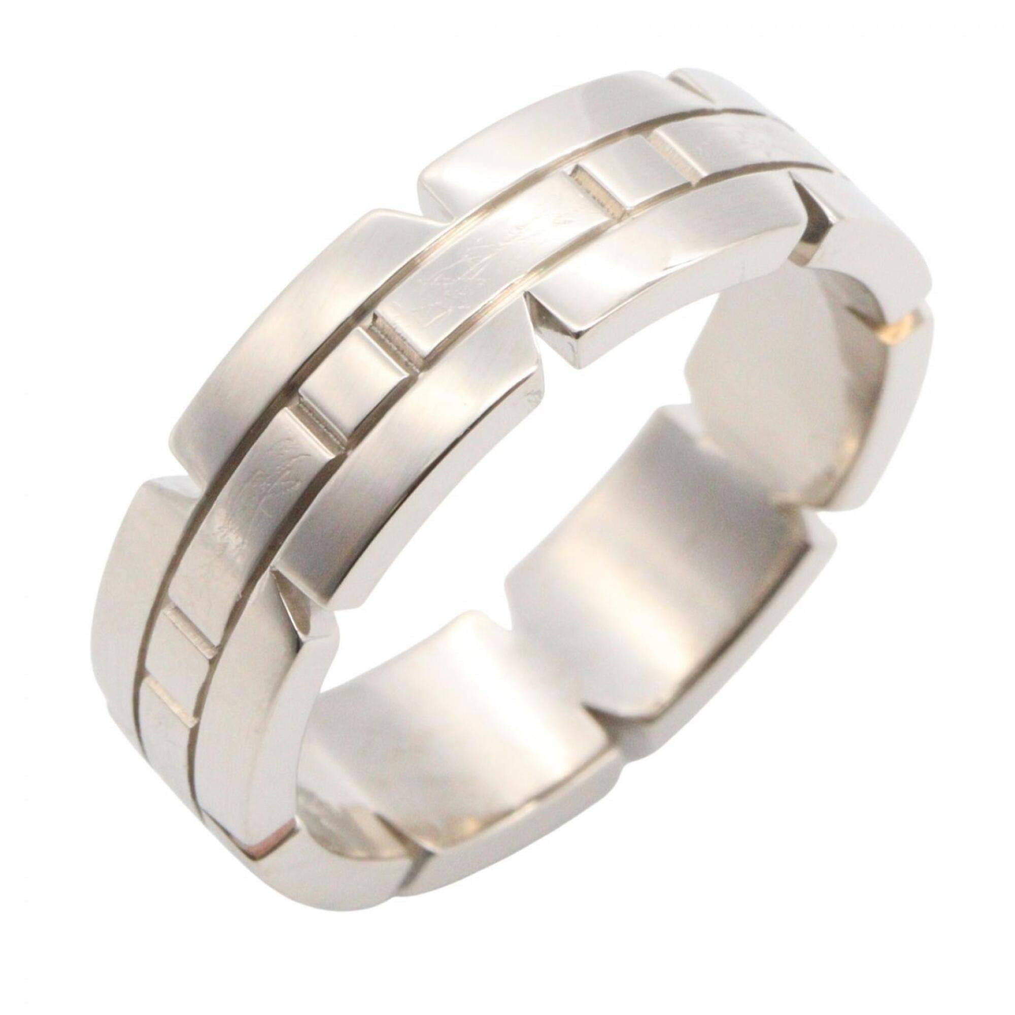 Cartier Tank Franaise SM Ring, 18K White Gold (WG), Women\'s, Silver Tone