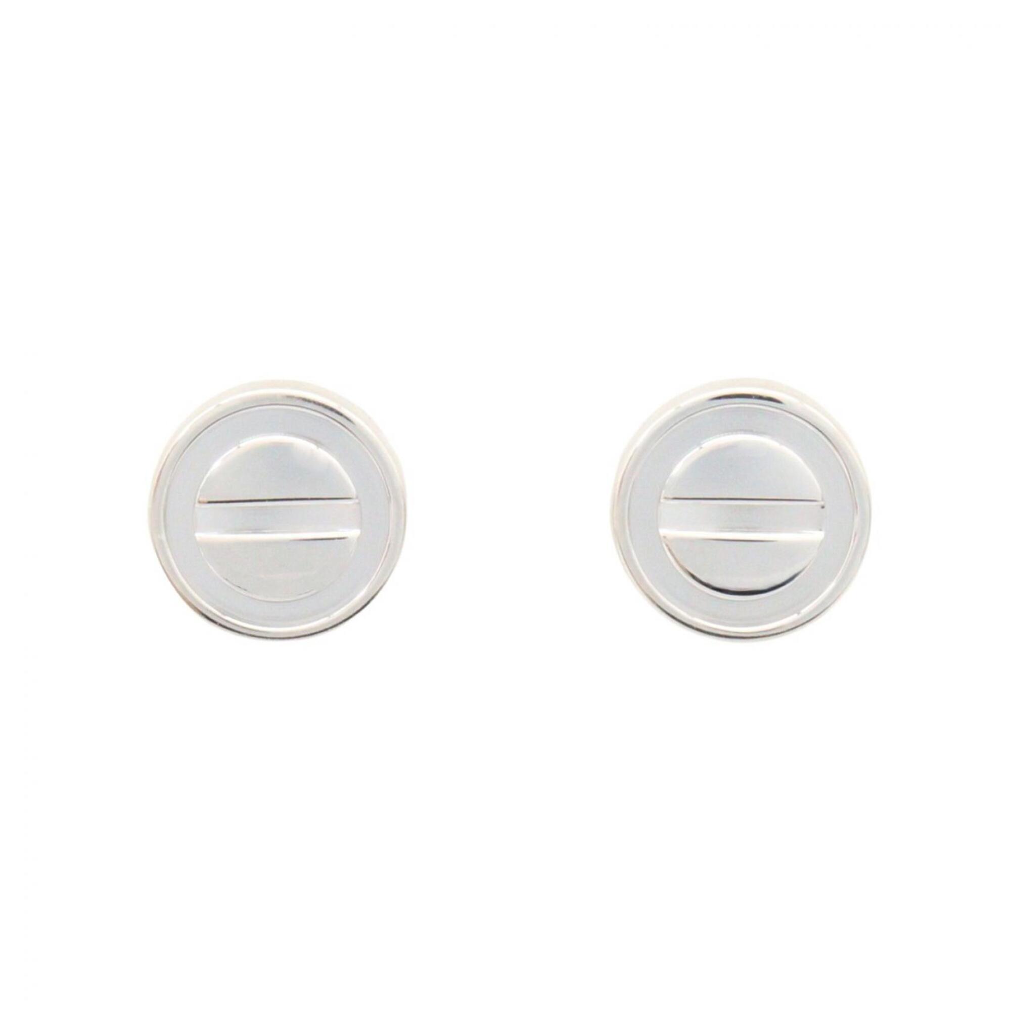 Cartier Love Earrings, 18K White Gold (WG) Women\'s, Silver Tone
