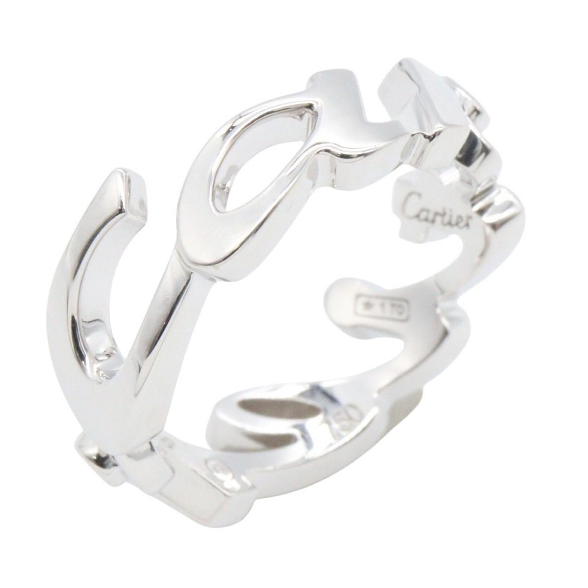 Cartier Signature Ring, 18K White Gold (18KWG), Women\'s, Silver Tone