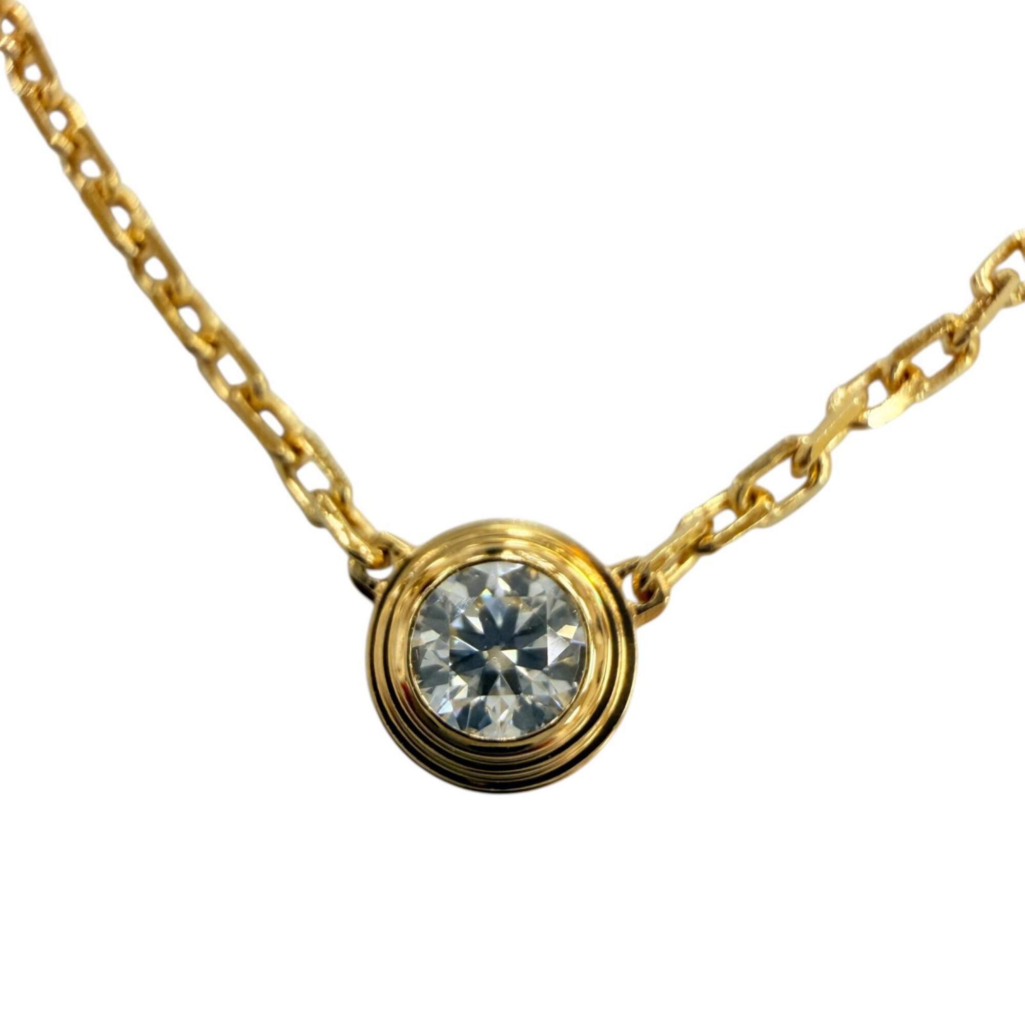 Cartier REY535 B7215800 Damour SM Diamond Necklace AU750 (YG) Purchased August 2022 Yellow Gold Weig