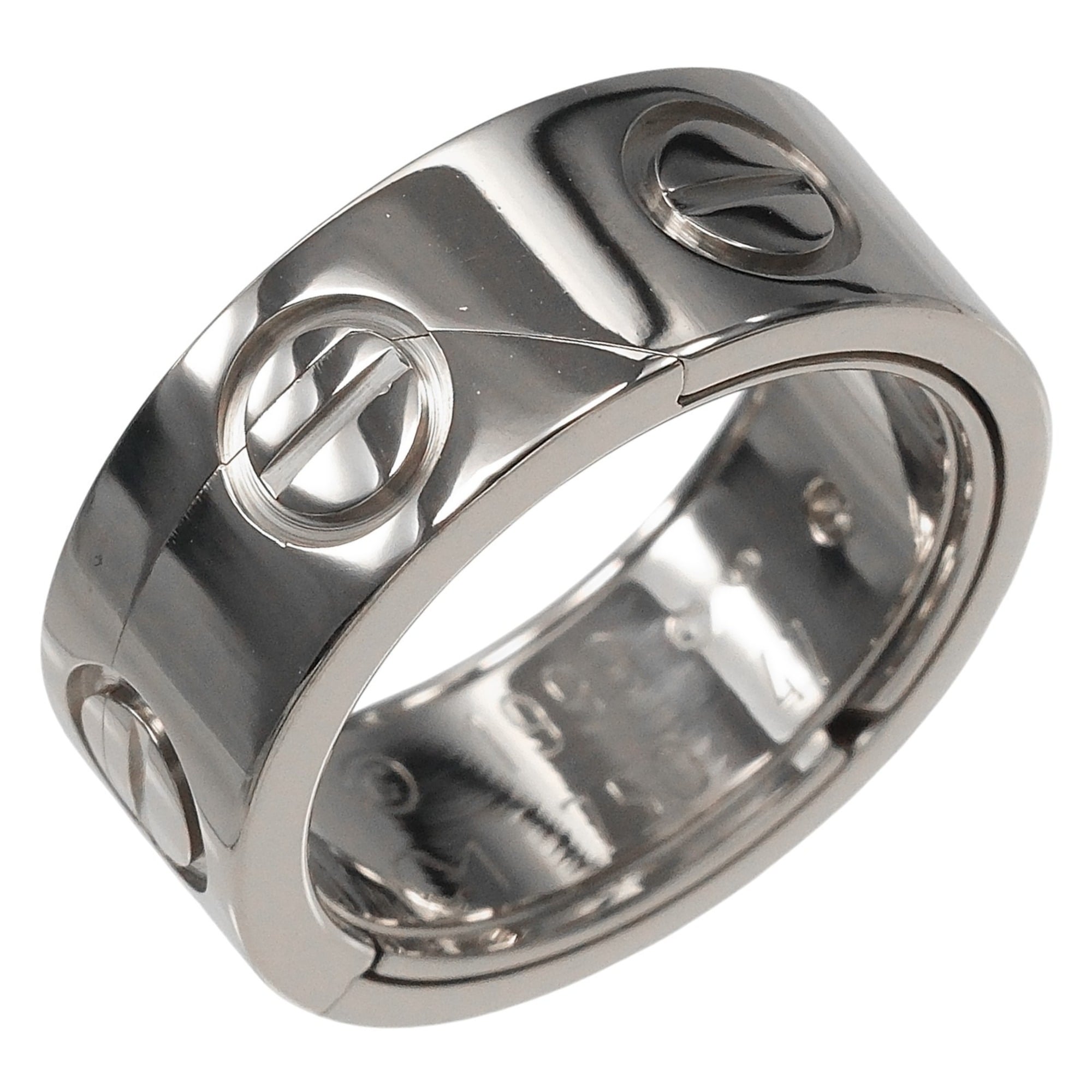 Cartier Astro Love Ring, Size 7, 18K White Gold, Approx. 11.6g