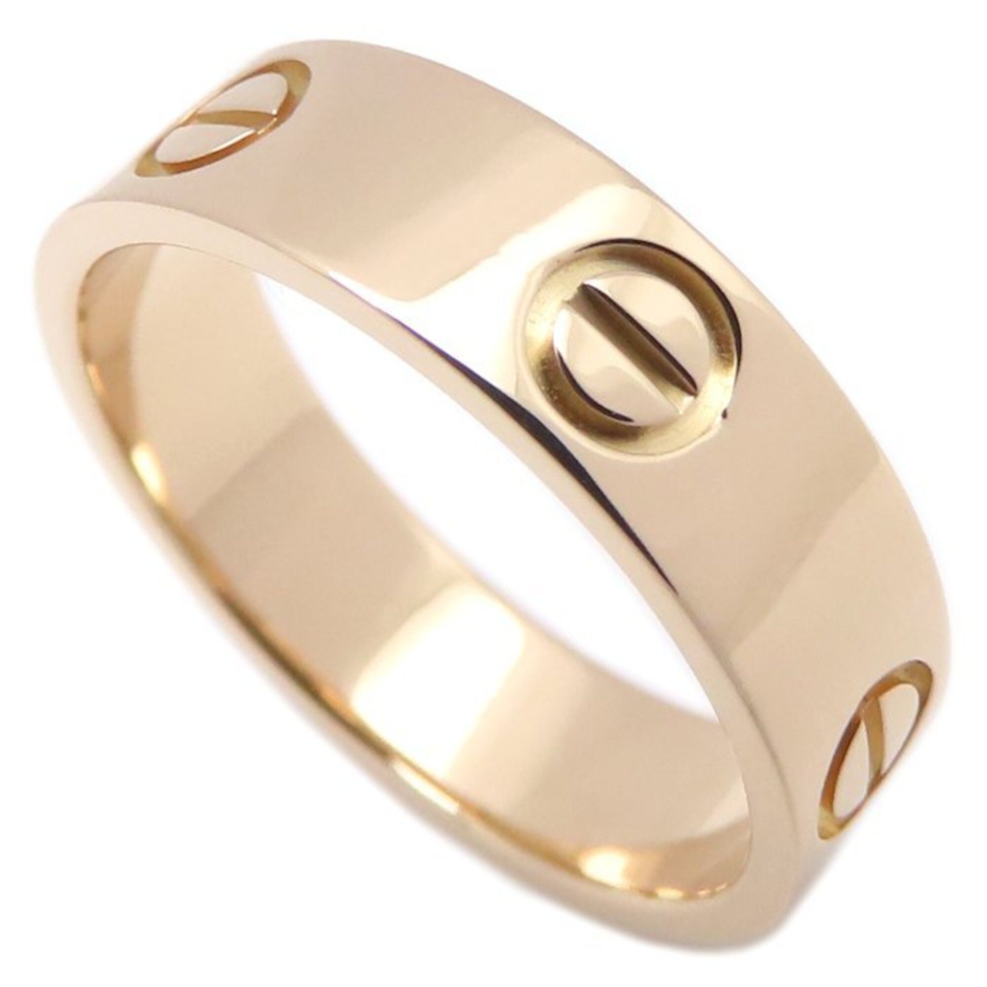 CARTIER Love Ring, Size #57, K18PG, Women\'s, B4084800 295391