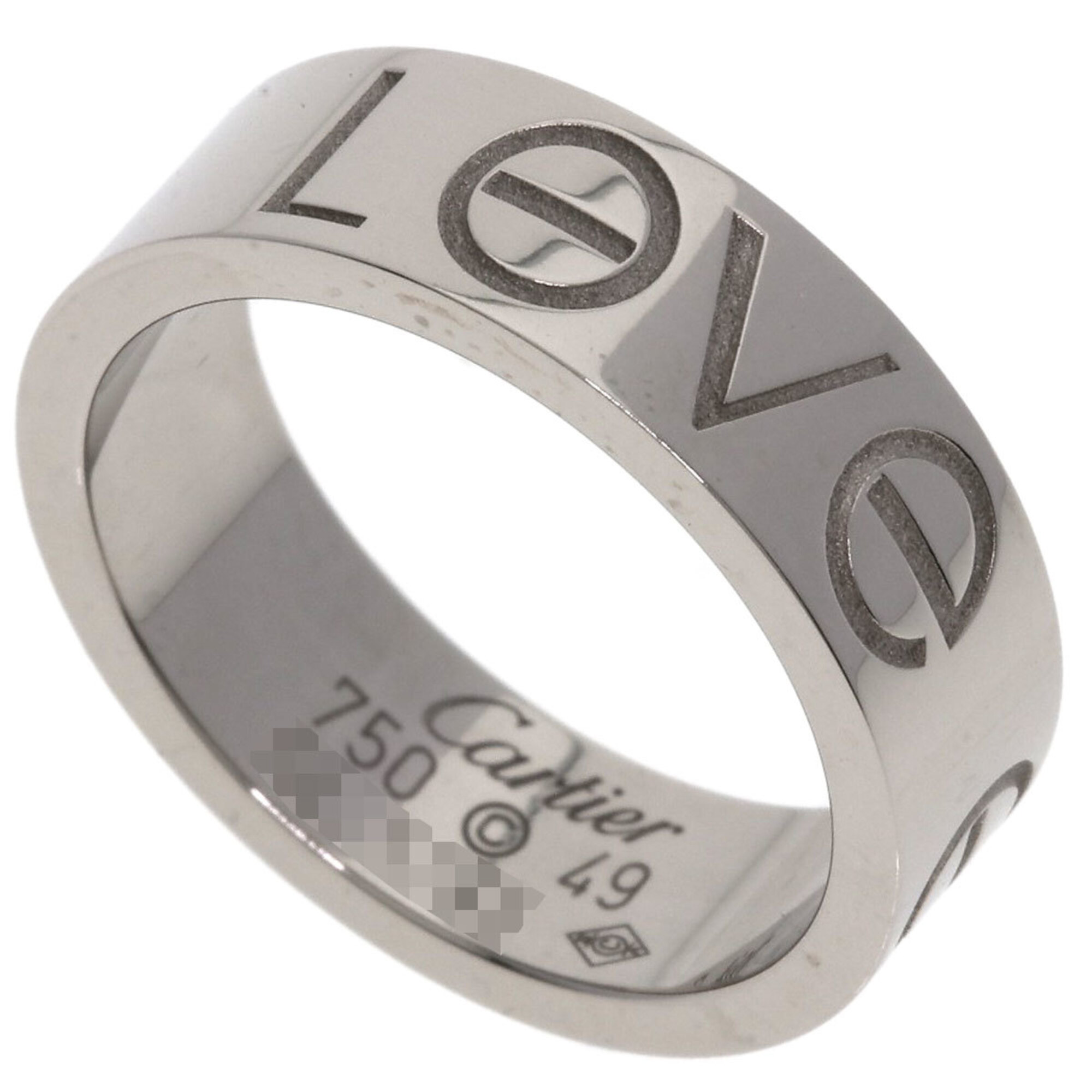 Cartier Love Ring, 2006 Christmas Limited Edition, #49, 18K White Gold, Women\'s CARTIER