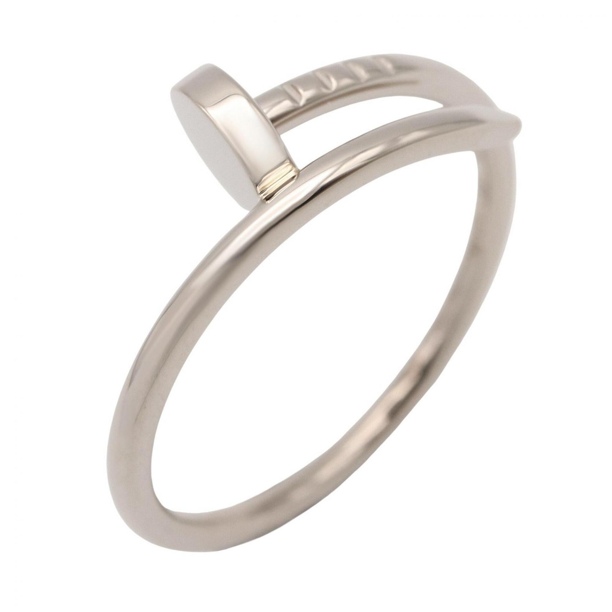 Cartier Juste un Clou Ring, 18K White Gold (18KWG), Silver Tone, Men\'s/Women\'s, B4226000