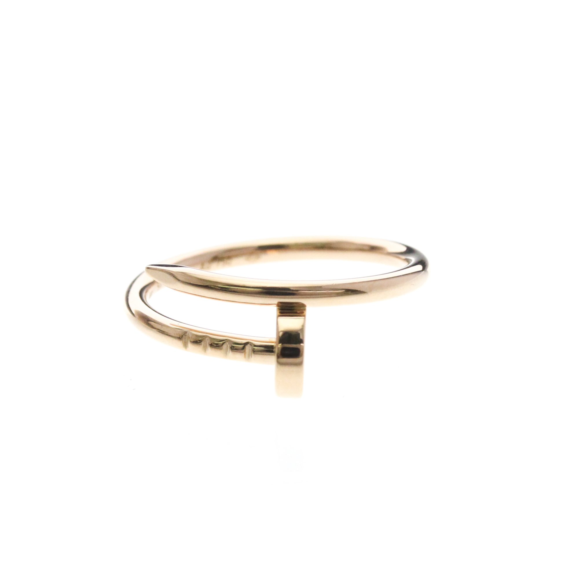 Cartier Juste Un Clou Ring SM Pink Gold (18K) Fashion No Stone Band Ring Pink Gold