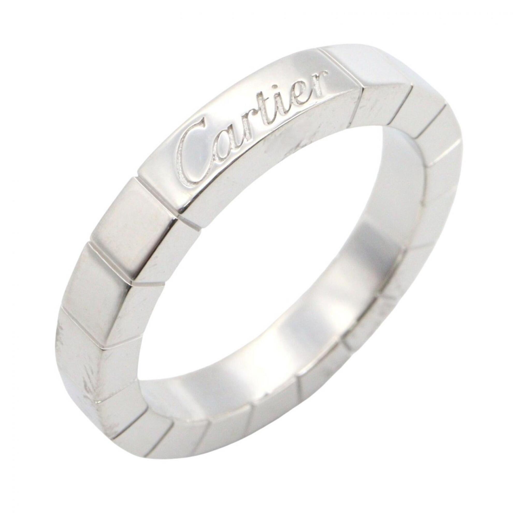 Cartier Lanieres Ring, 18K White Gold (18KWG), Women\'s Silver Tone