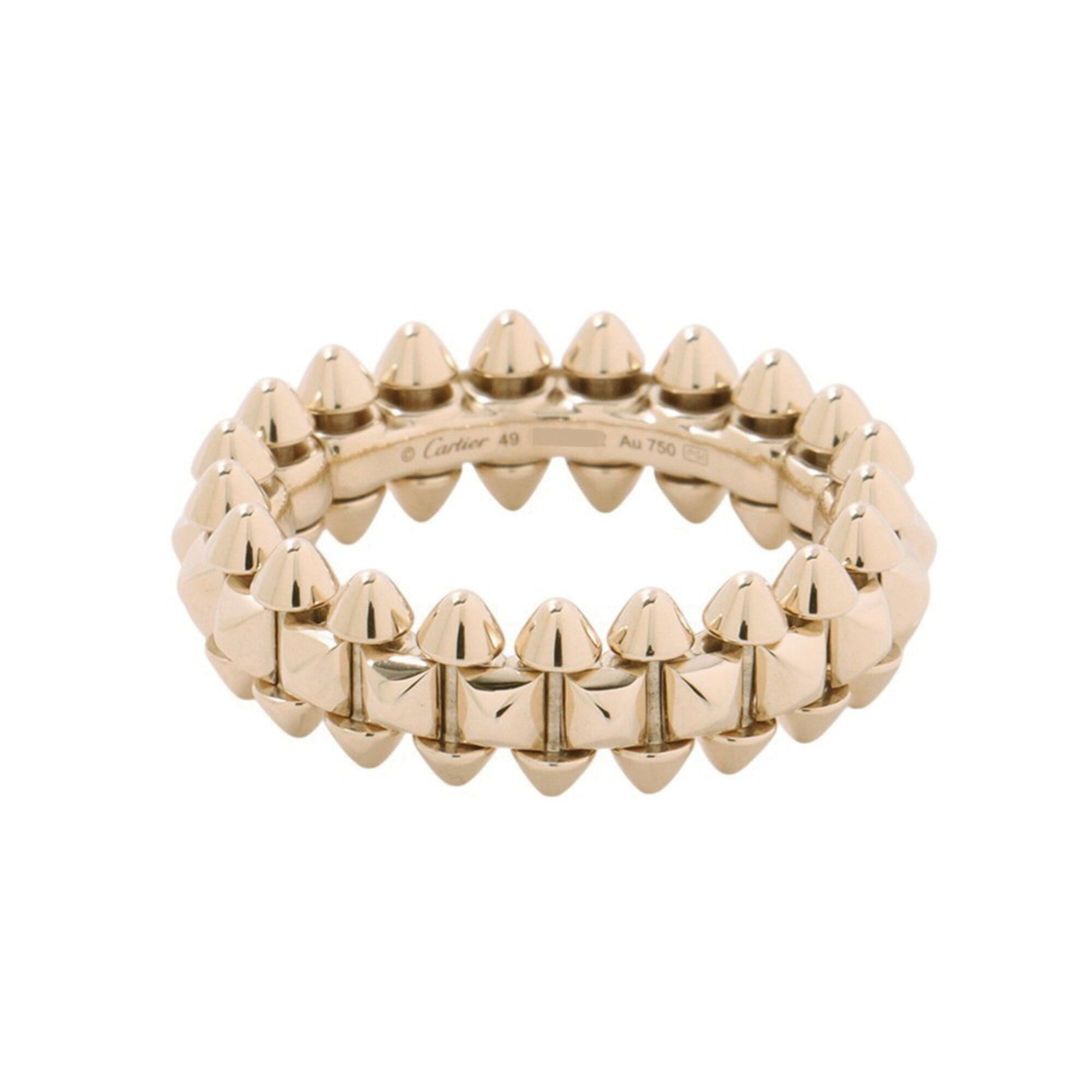 Cartier Clash de Ring, Small Model SM, 18K Yellow Gold, Ring Size 55, B4238400.