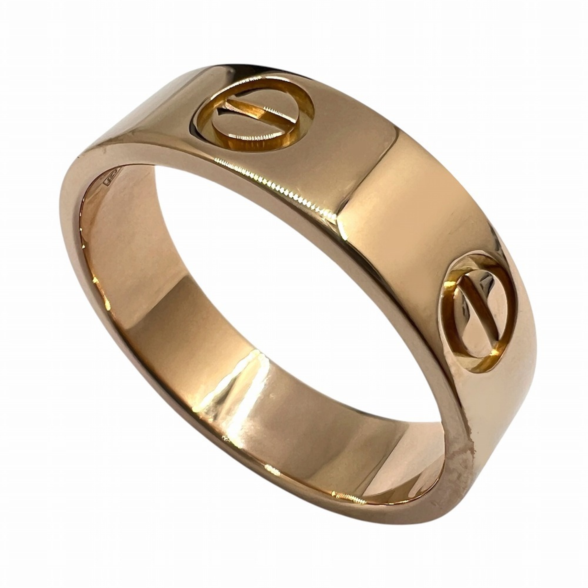 Cartier Love Ring, K18PG, #56, 6.0g, Au750, Women\'s/Men\'s.