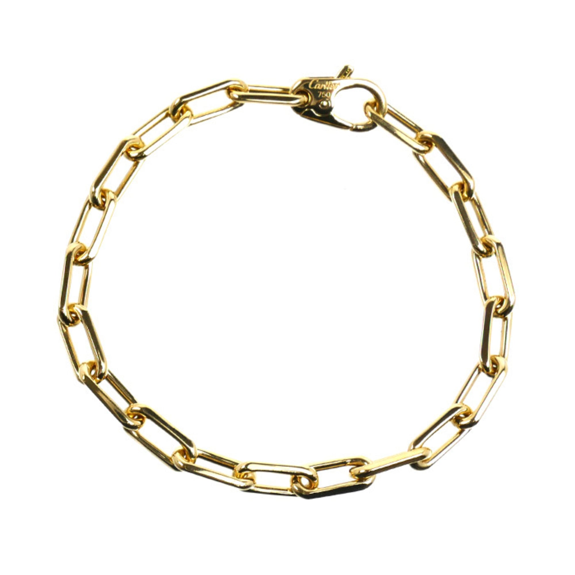 CARTIER Cartier 18K Yellow Gold Santos Medium Bracelet 20.0g 19.5cm Men\'s/Women\'s