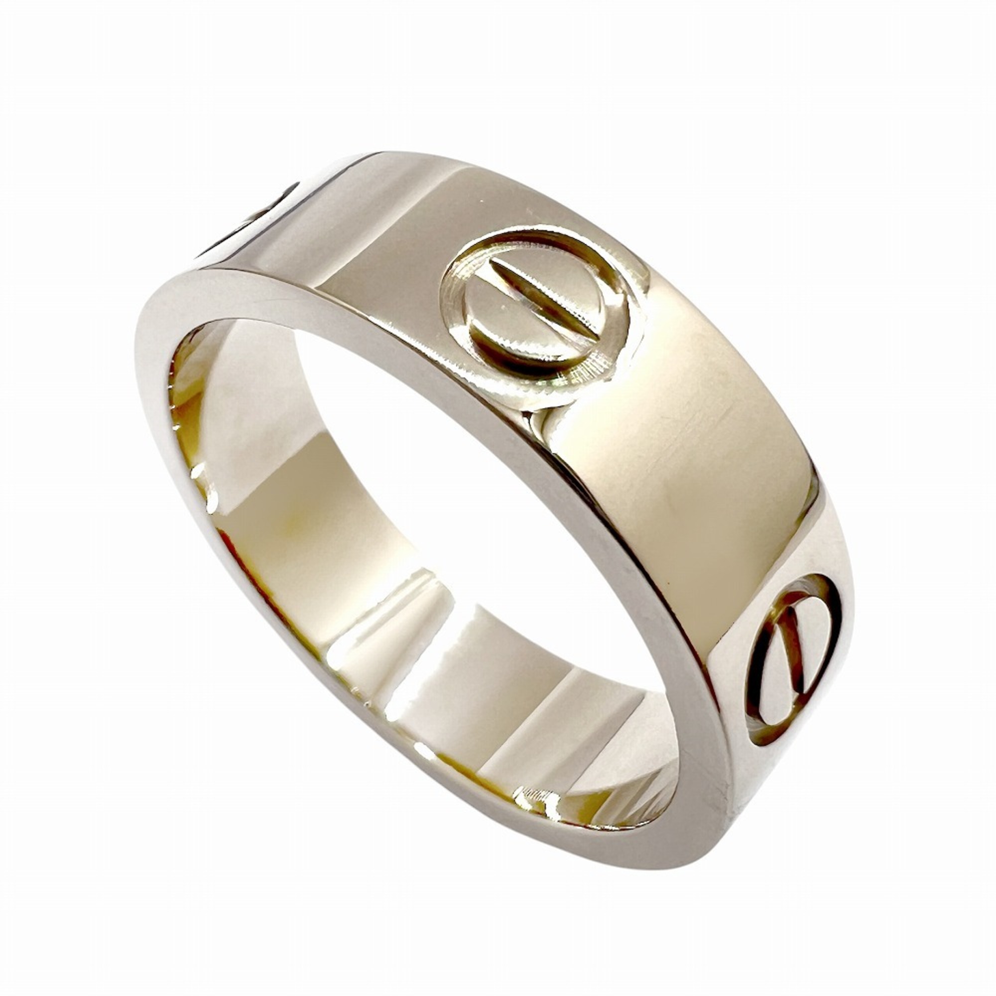 Cartier Love Ring K18WG #52 LOVE RING Au750 for Men and Women