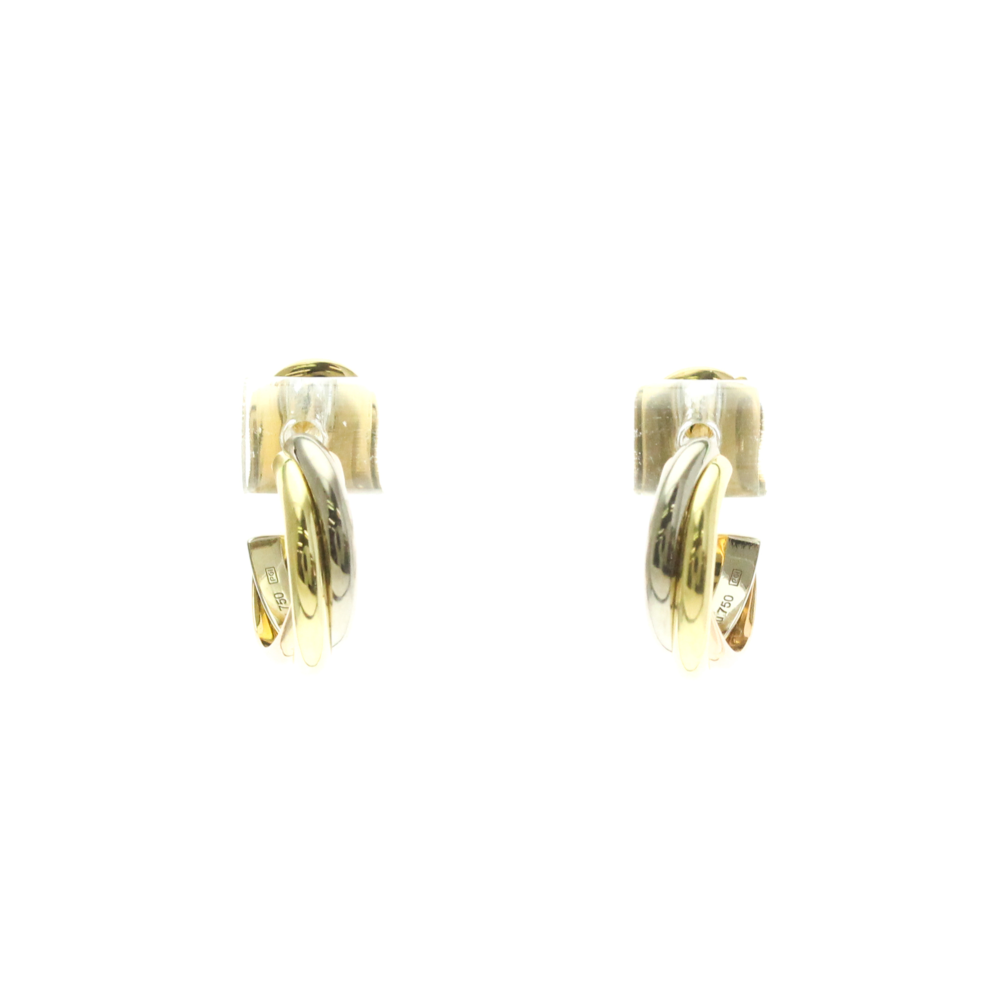 Cartier Trinity De Cartier No Stone Yellow Gold (18K),Pink Gold (18K),White Gold (18K) Half Hoop Ear