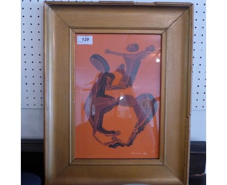 Marino Marini (1901-1980), 'Horse and Rider, 1955', lithograph. H.31cm W.22cm 