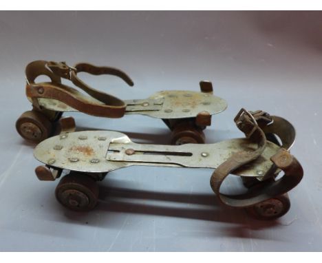 A pair of  vintage roller skates